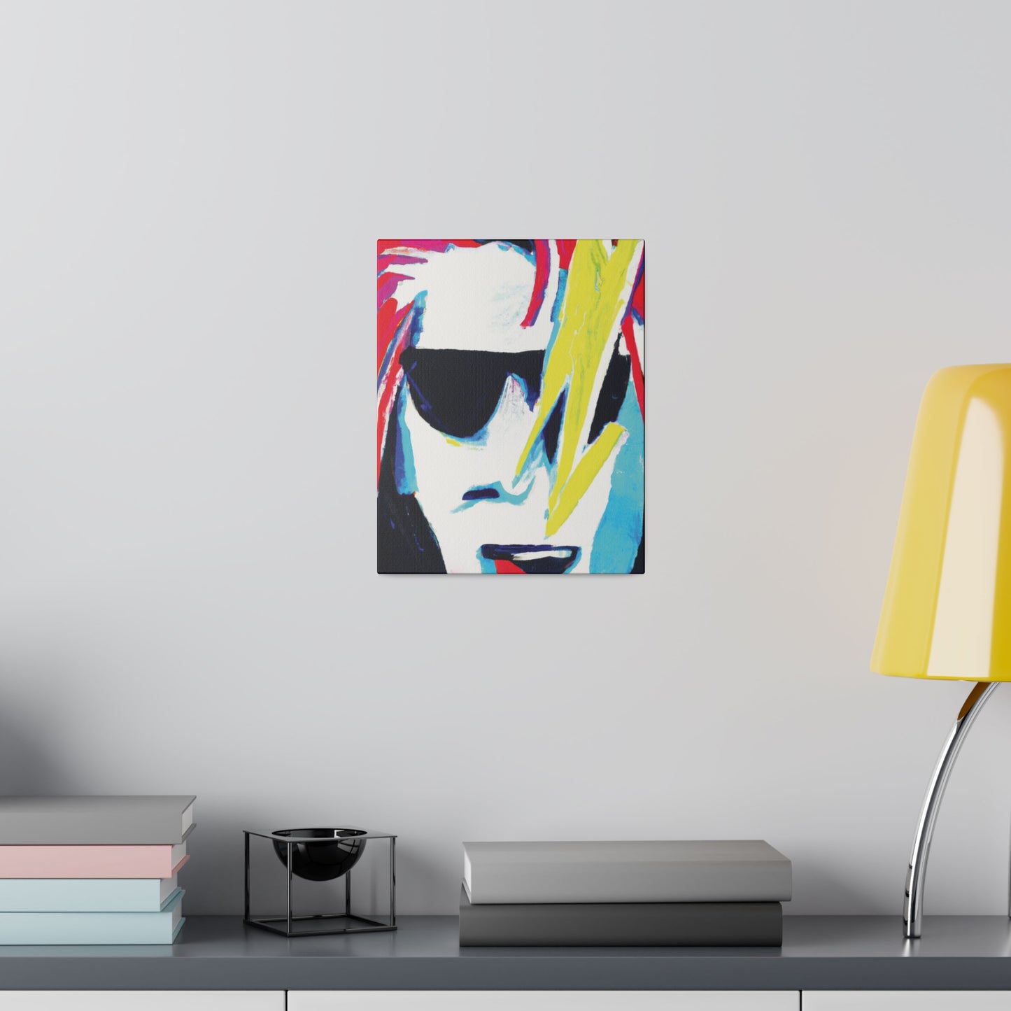 6481K - Rockstar Painting Print | Face | Abstract | Poster | Home Decor | Wall Art | Music Art | Canvas