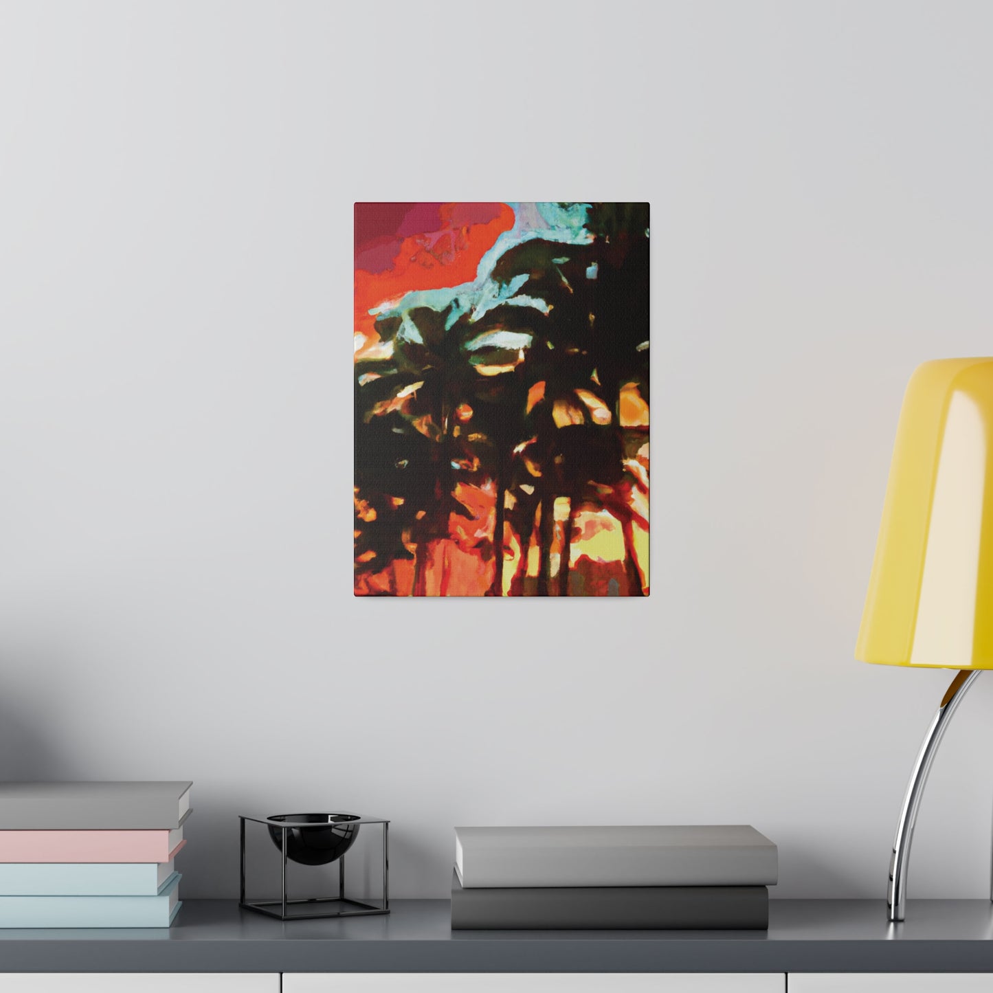 4052W - Miami Beach Sunset Painting Print | Miami | Beach | Sunset | Poster | Home Decor | Wall Art | Canvas