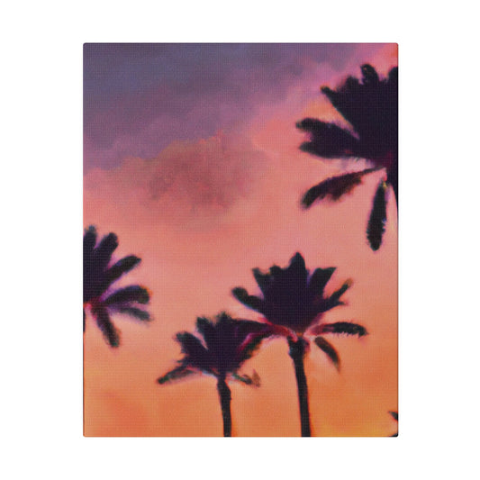 9389U - Miami Beach Sunset Painting Print | Miami | Beach | Sunset | Poster | Home Decor | Wall Art | Canvas