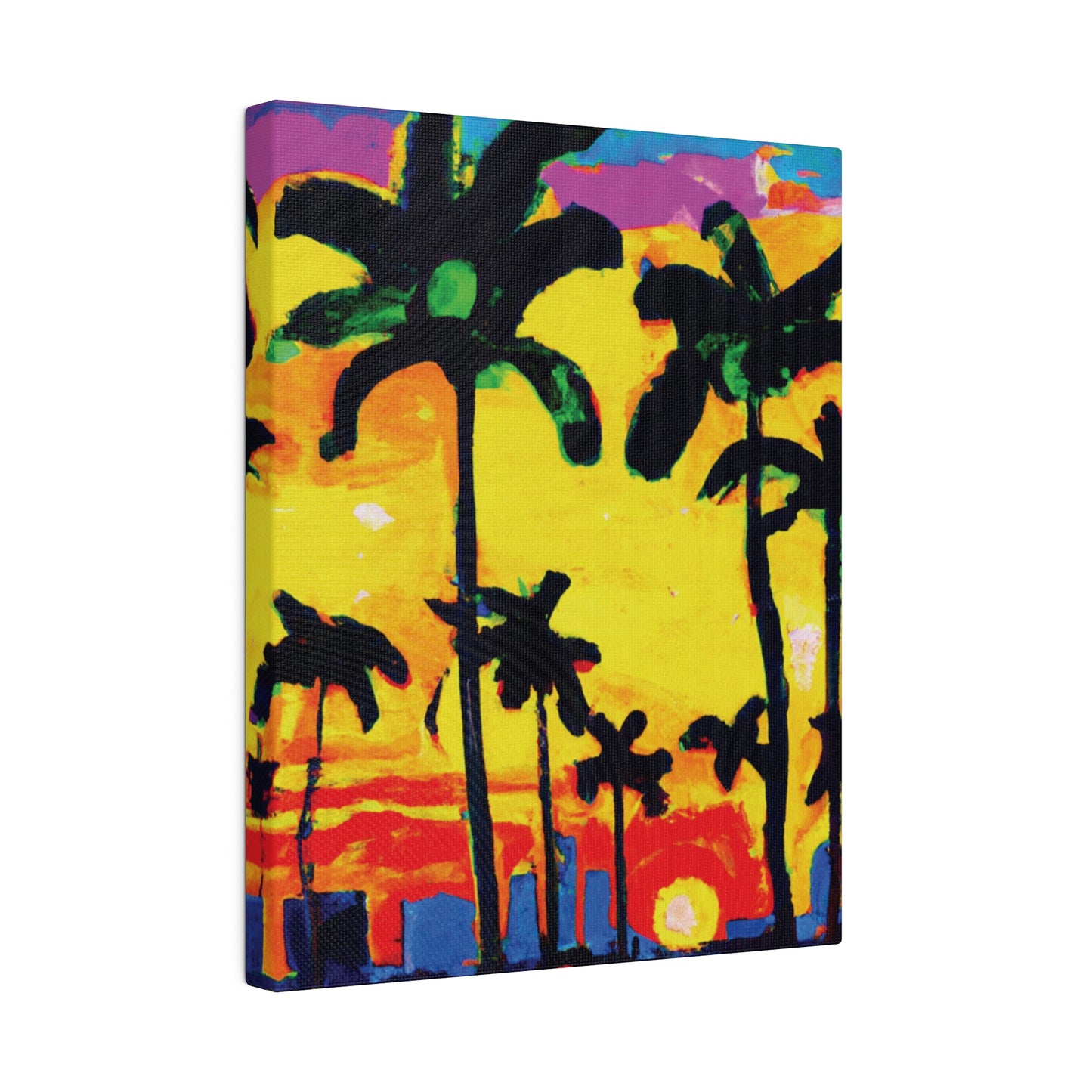 9497Z - Miami Beach Sunset Painting Print | Miami | Beach | Sunset | Poster | Home Decor | Wall Art | Canvas