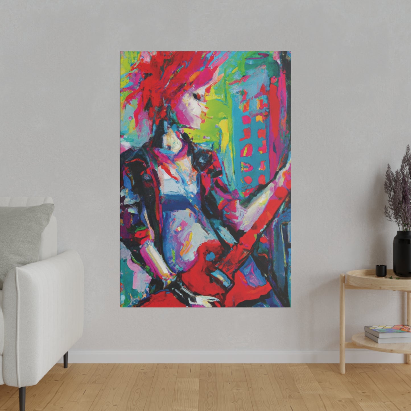 2177U - Rockstar Oil Painting Style Print | Poster | Home Decor | Wall Art | Music Art | Canvas