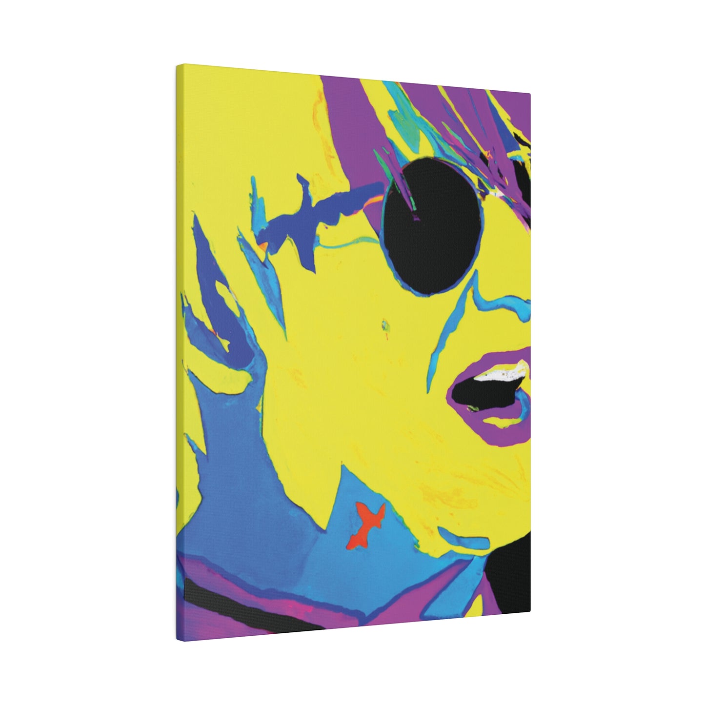 8129K - Rockstar Painting Print | Face | Abstract | Poster | Home Decor | Wall Art | Music Art | Canvas