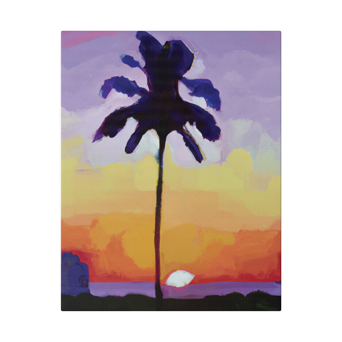 8495G - Miami Beach Sunset Painting Print | Miami | Beach | Sunset | Poster | Home Decor | Wall Art | Canvas