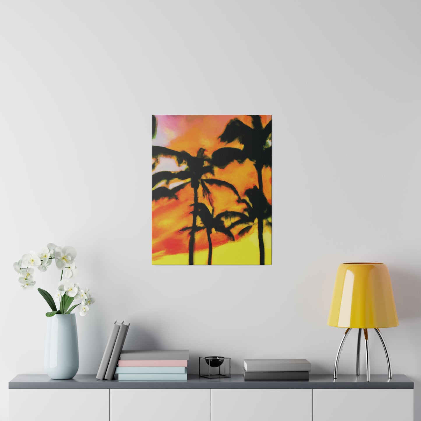8694V - Miami Beach Sunset Painting Print | Miami | Beach | Sunset | Poster | Home Decor | Wall Art | Canvas