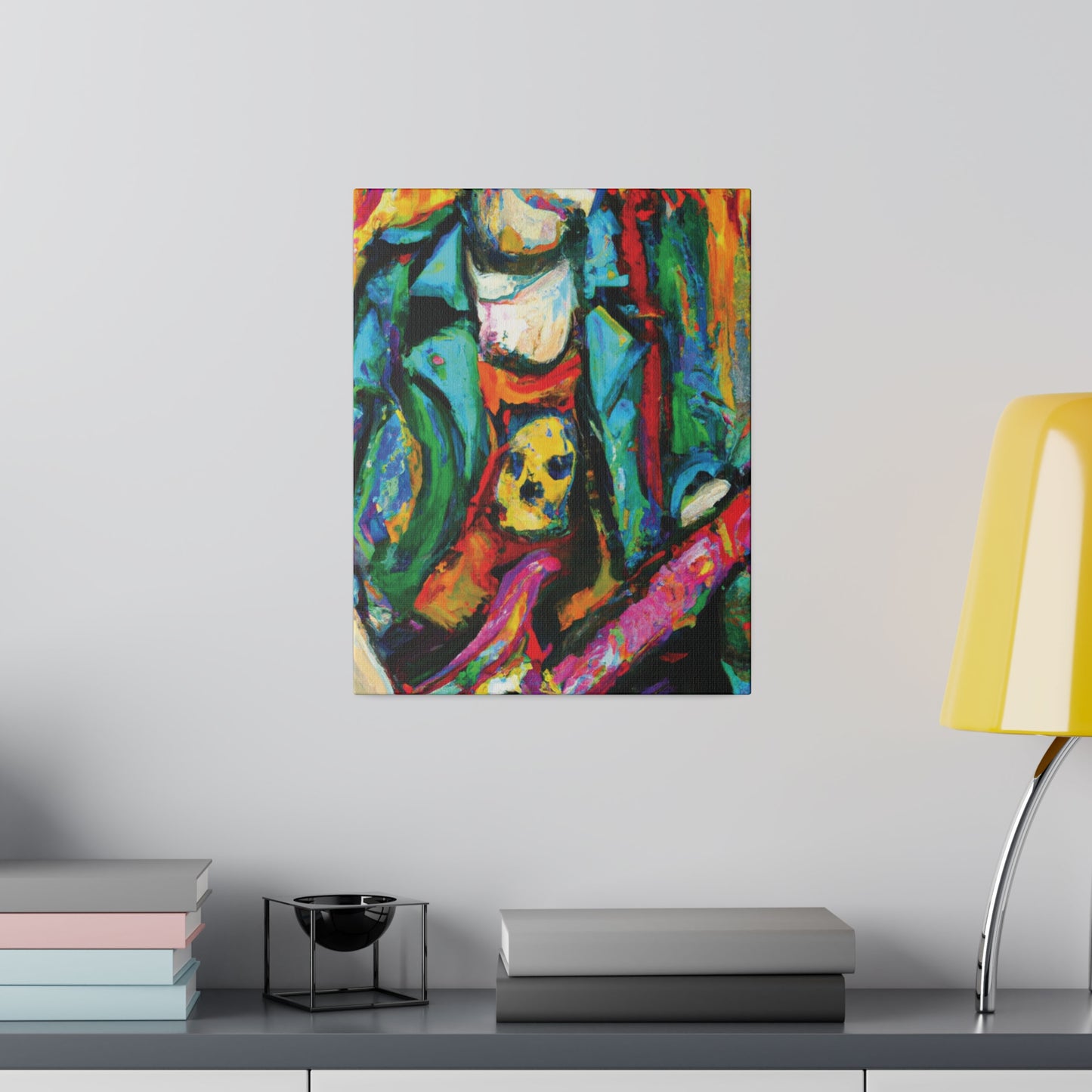 3118K - Rockstar Oil Painting Style Print | Poster | Home Decor | Wall Art | Music Art | Canvas