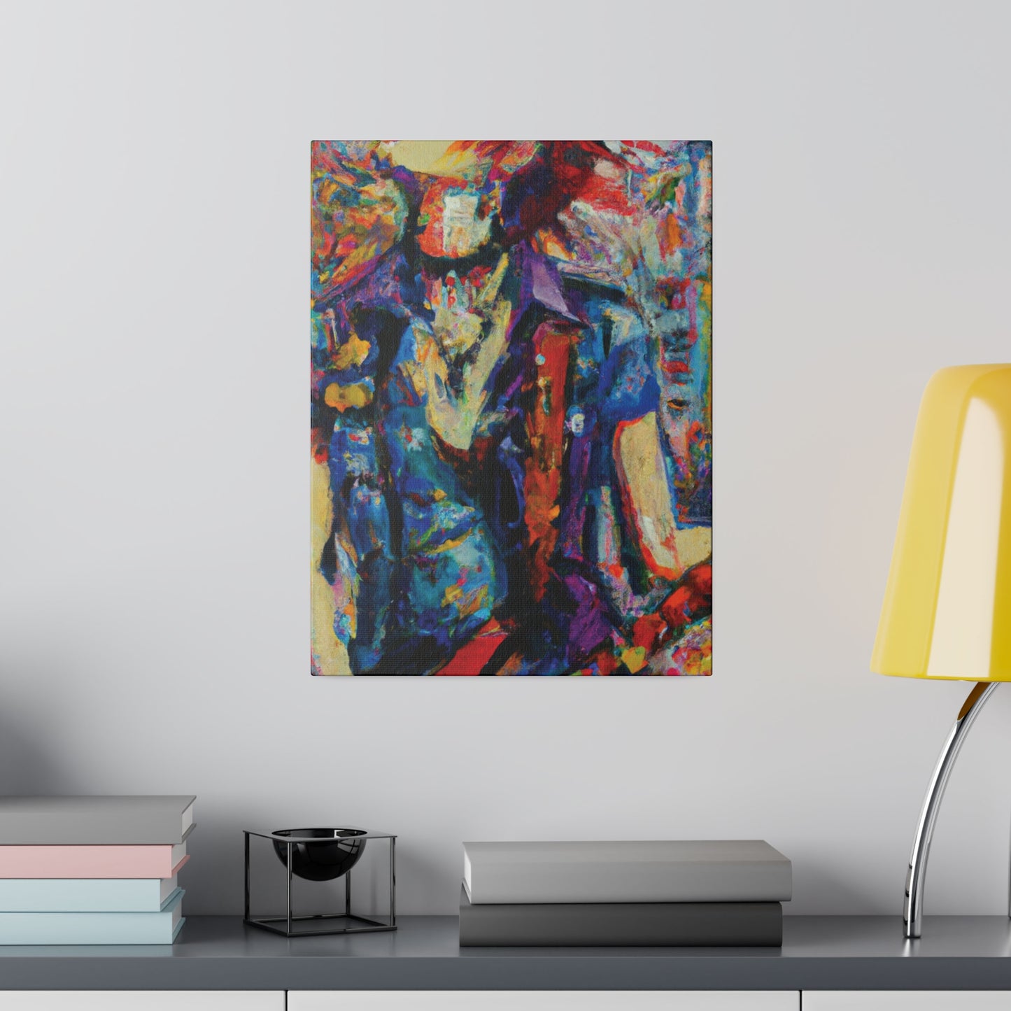 9667F - Rockstar Oil Painting Style Print | Poster | Home Decor | Wall Art | Music Art | Canvas