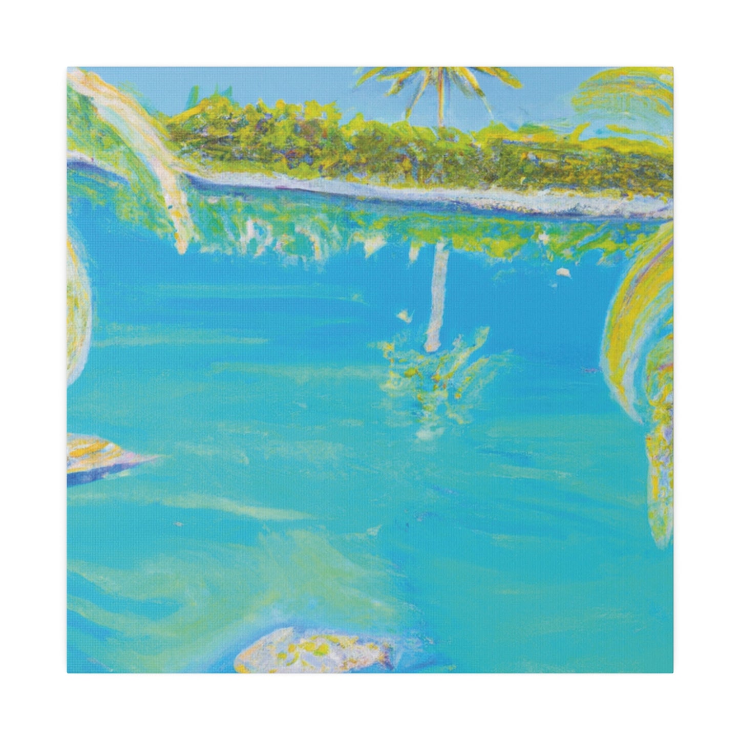 9546V - Bahamas Ocean Painting Print | Bahamas | Ocean | Beach | Poster | Home Decor | Wall Art | Canvas