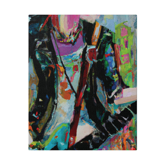 745O - Rockstar Oil Painting Style Print | Poster | Home Decor | Wall Art | Music Art | Canvas