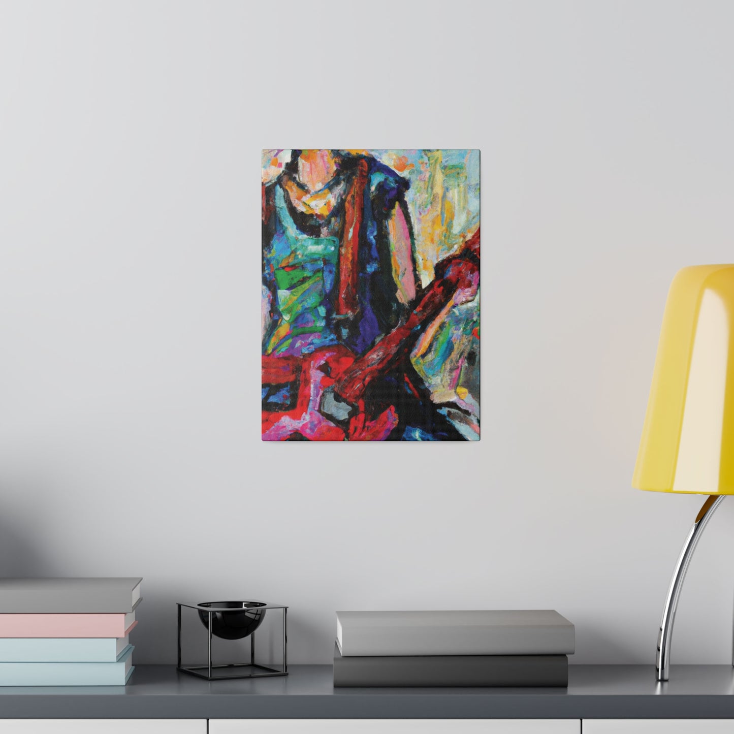 8657Y - Rockstar Oil Painting Style Print | Poster | Home Decor | Wall Art | Music Art | Canvas