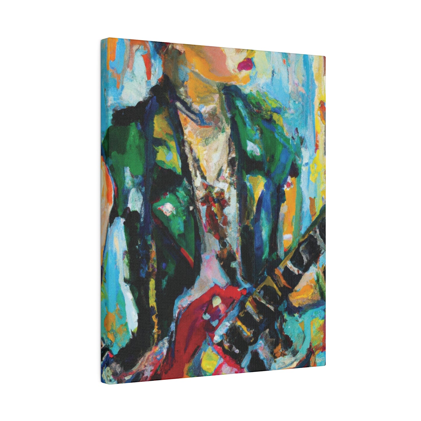 8554D - Rockstar Oil Painting Style Print | Poster | Home Decor | Wall Art | Music Art | Canvas