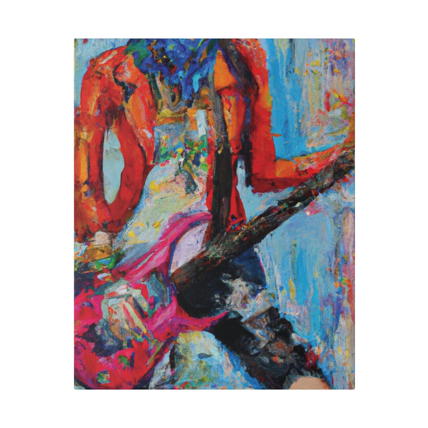 3189X - Rockstar Oil Painting Style Print | Poster | Home Decor | Wall Art | Music Art | Canvas