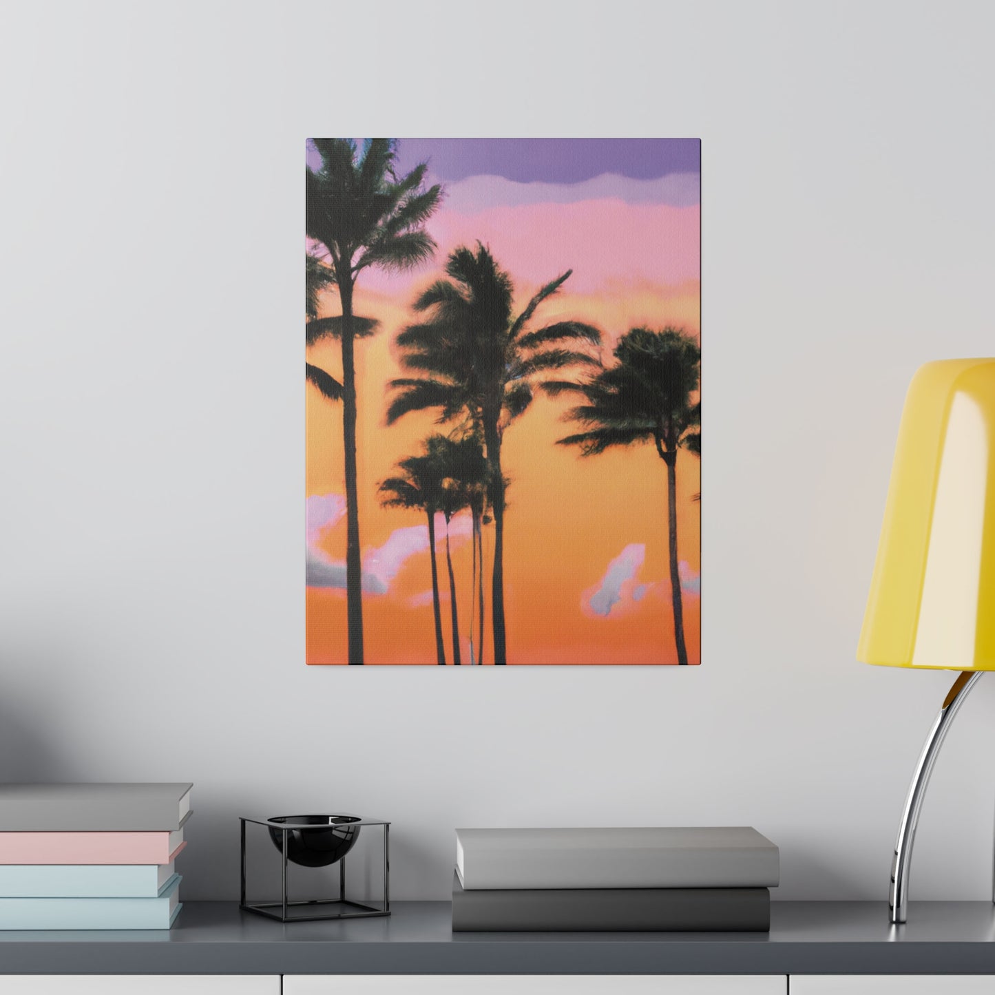 4126T - Miami Beach Sunset Painting Print | Miami | Beach | Sunset | Poster | Home Decor | Wall Art | Canvas