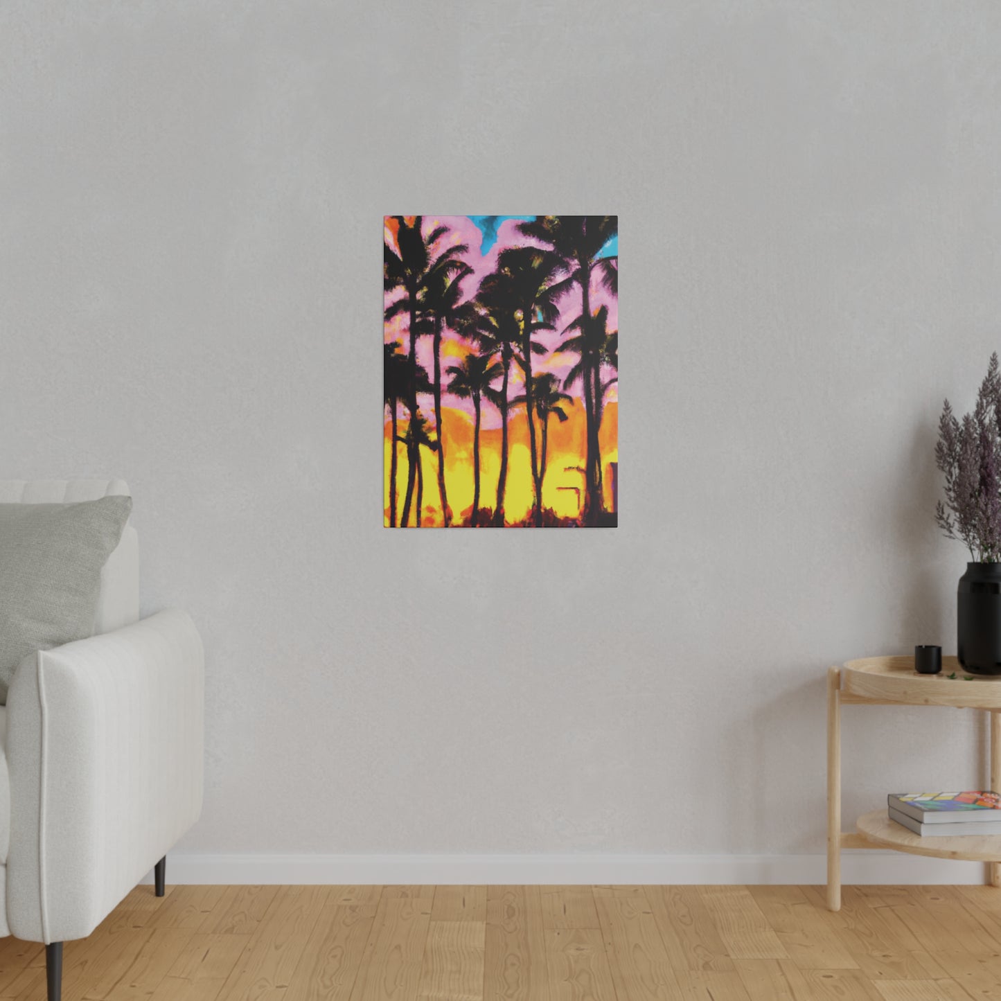 6202Q - Miami Beach Sunset Painting Print | Miami | Beach | Sunset | Poster | Home Decor | Wall Art | Canvas