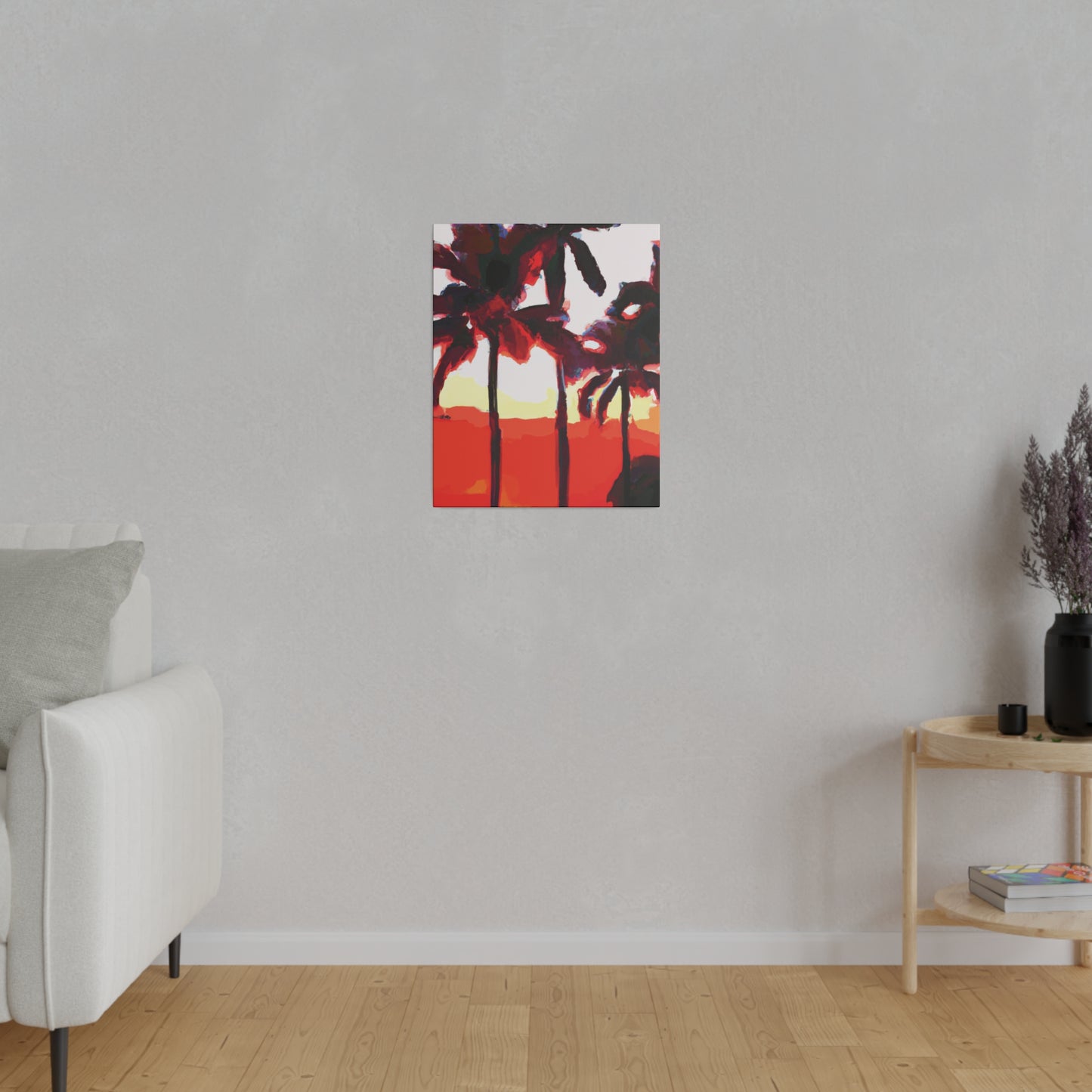 6831K - Miami Beach Sunset Painting Print | Miami | Beach | Sunset | Poster | Home Decor | Wall Art | Canvas