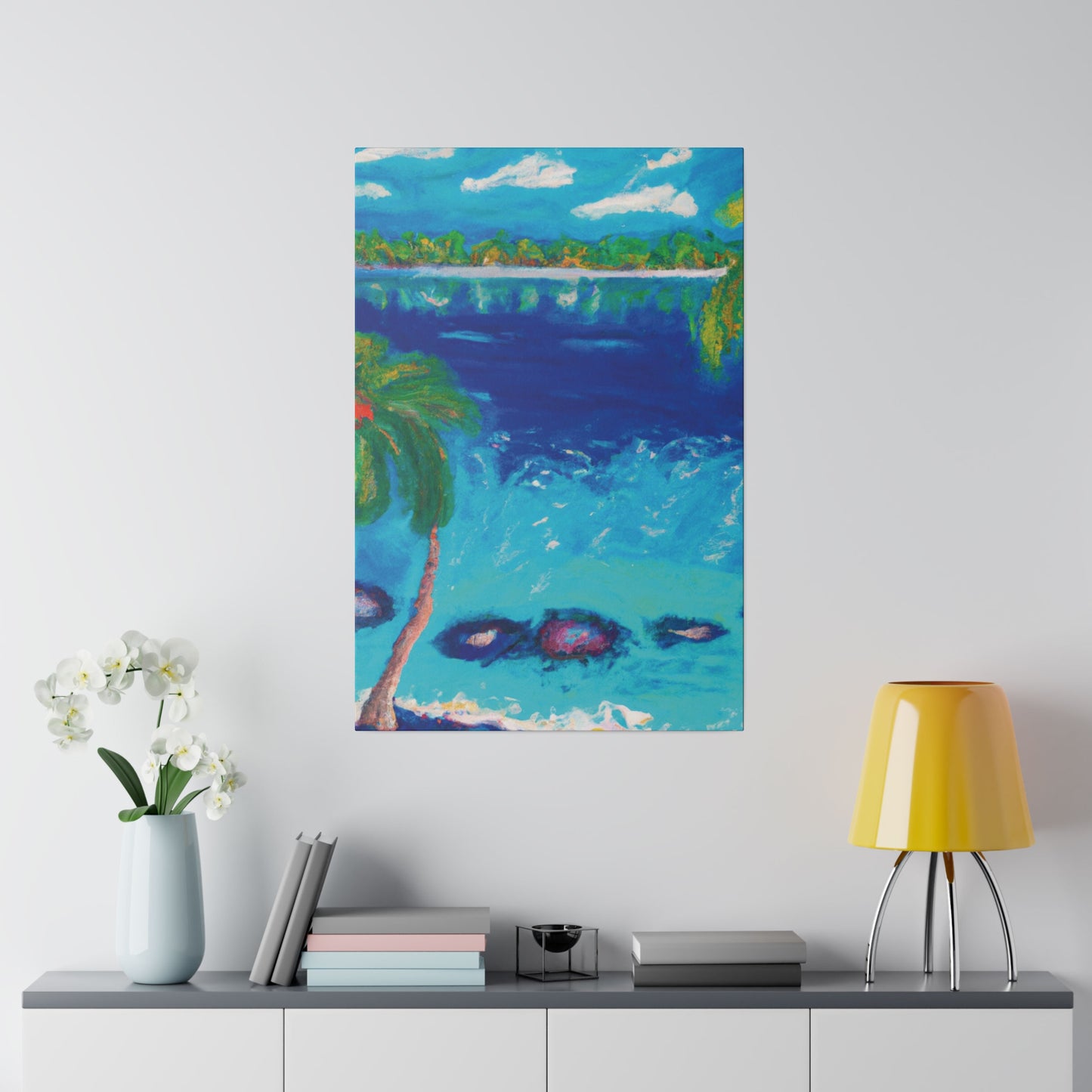 9850E - Bahamas Ocean Painting Print | Bahamas | Ocean | Beach | Poster | Home Decor | Wall Art | Canvas