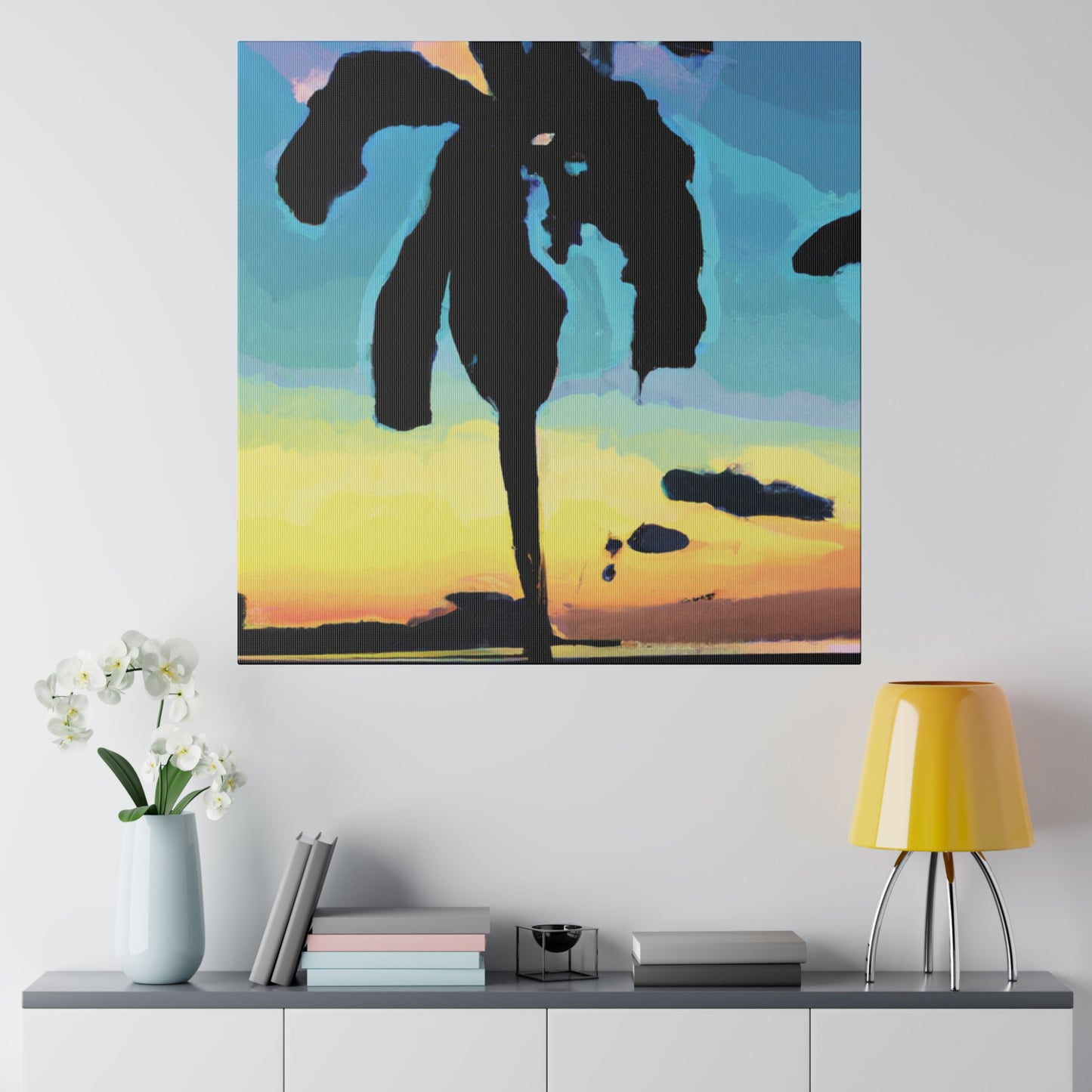 3232A - Miami Beach Sunset Painting Print | Miami | Beach | Sunset | Poster | Home Decor | Wall Art | Canvas