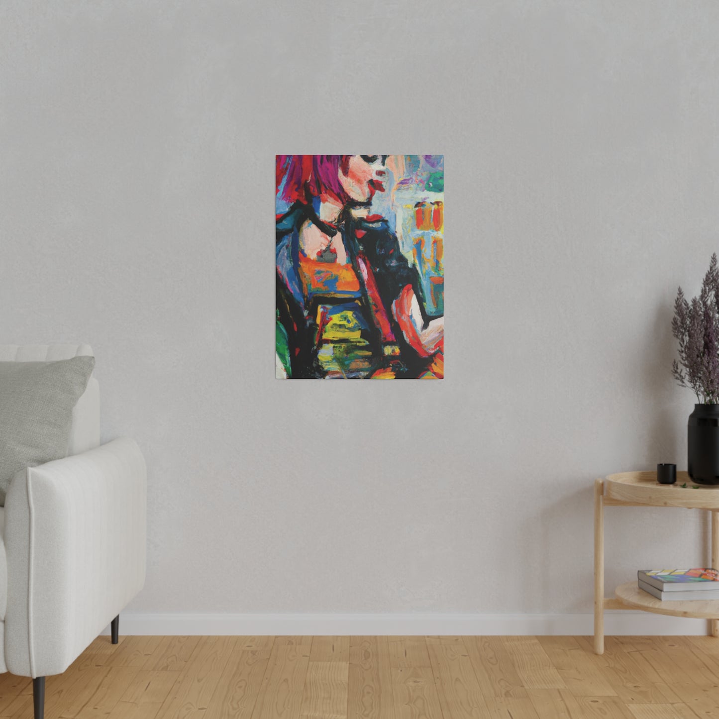 5917U - Rockstar Oil Painting Style Print | Poster | Home Decor | Wall Art | Music Art | Canvas