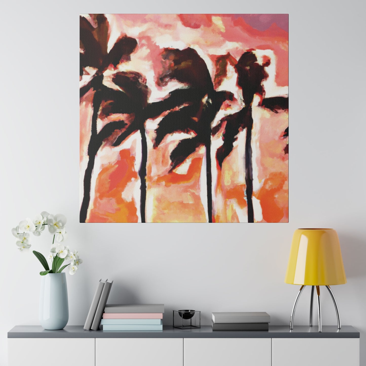 6129V - Miami Beach Sunset Painting Print | Miami | Beach | Sunset | Poster | Home Decor | Wall Art | Canvas