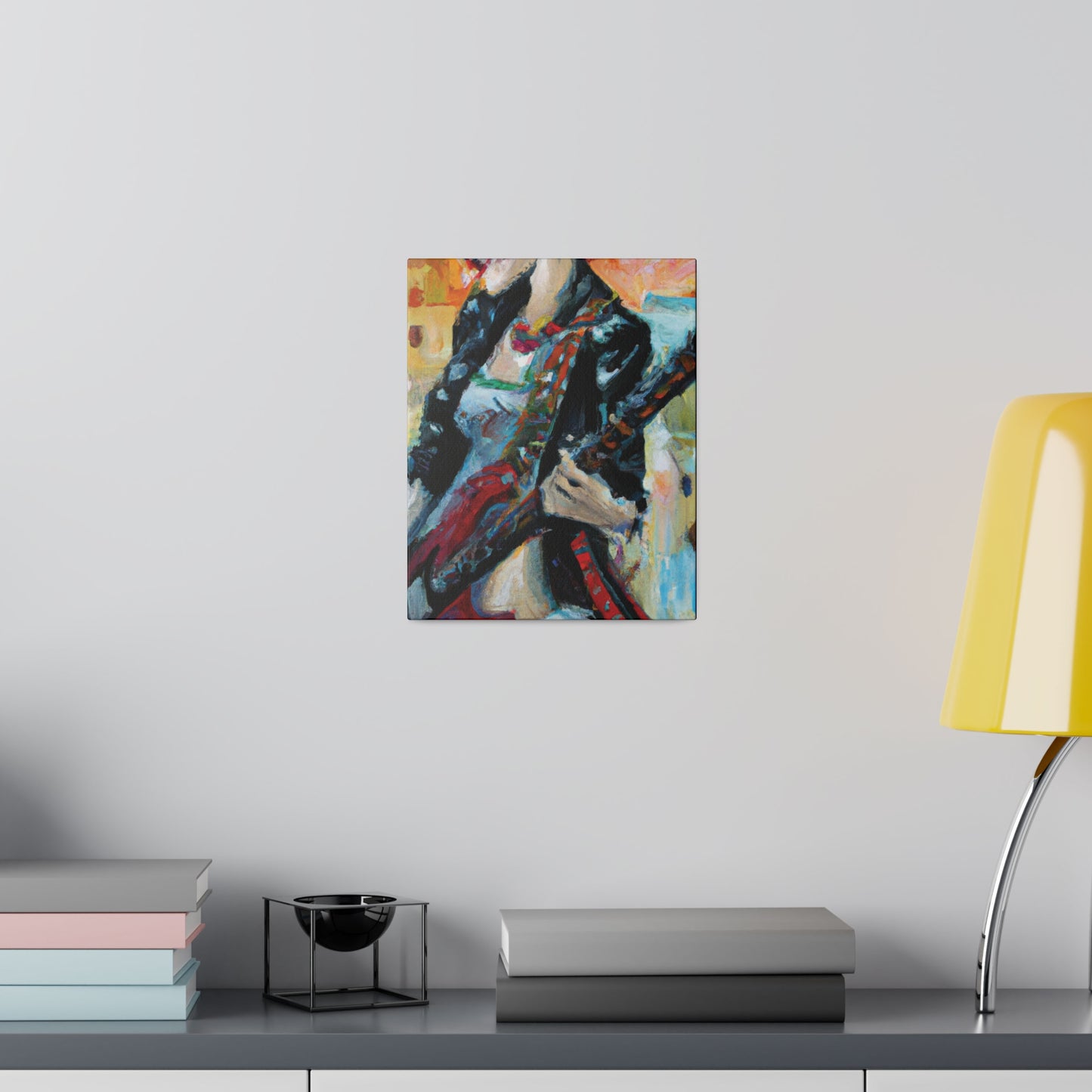 732X - Rockstar Oil Painting Style Print | Poster | Home Decor | Wall Art | Music Art | Canvas
