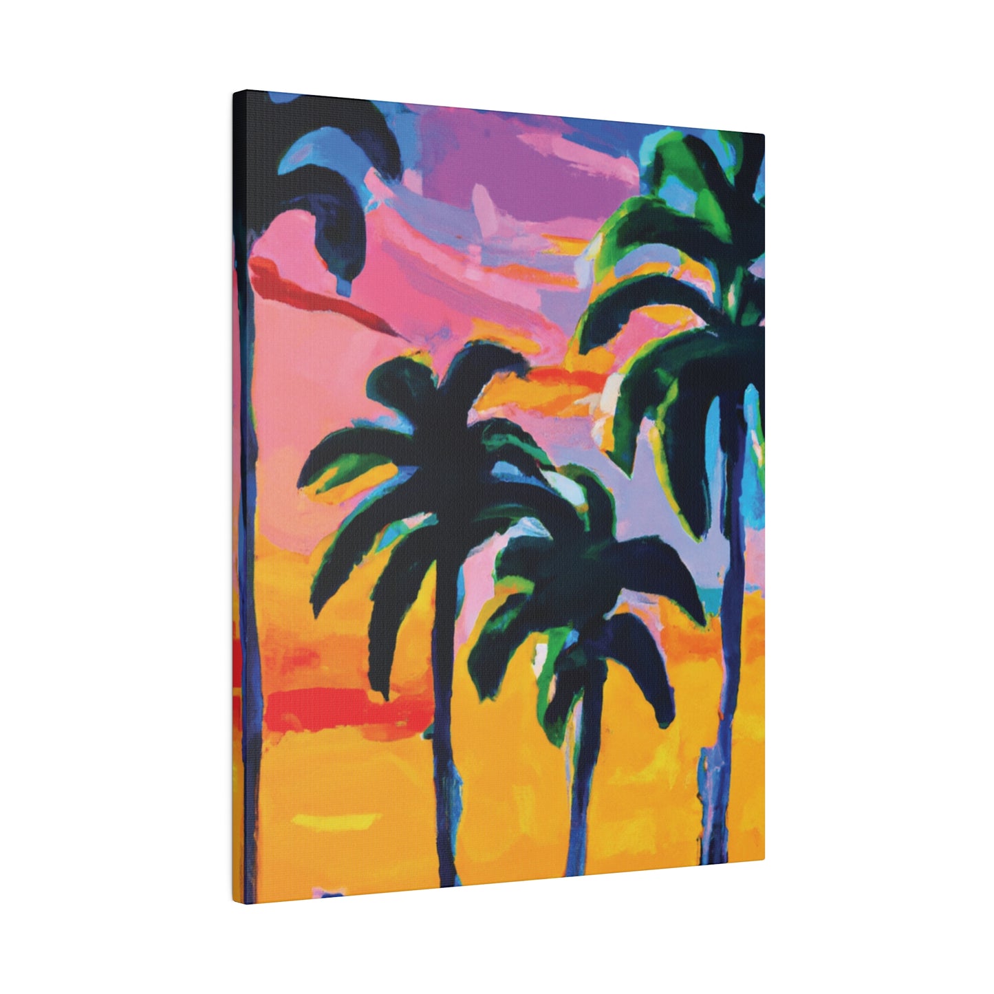 7409P - Miami Beach Sunset Painting Print | Miami | Beach | Sunset | Poster | Home Decor | Wall Art | Canvas