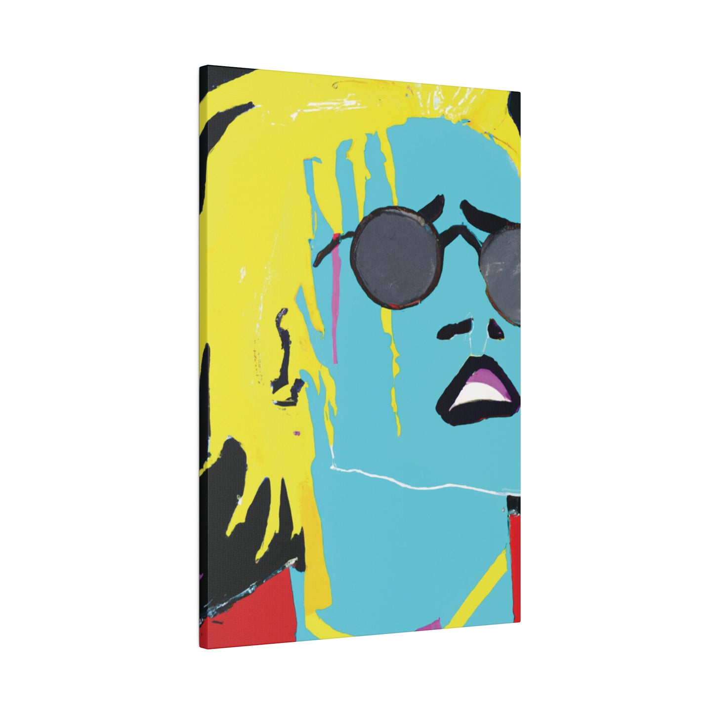 3863S - Rockstar Painting Print | Face | Abstract | Poster | Home Decor | Wall Art | Music Art | Canvas