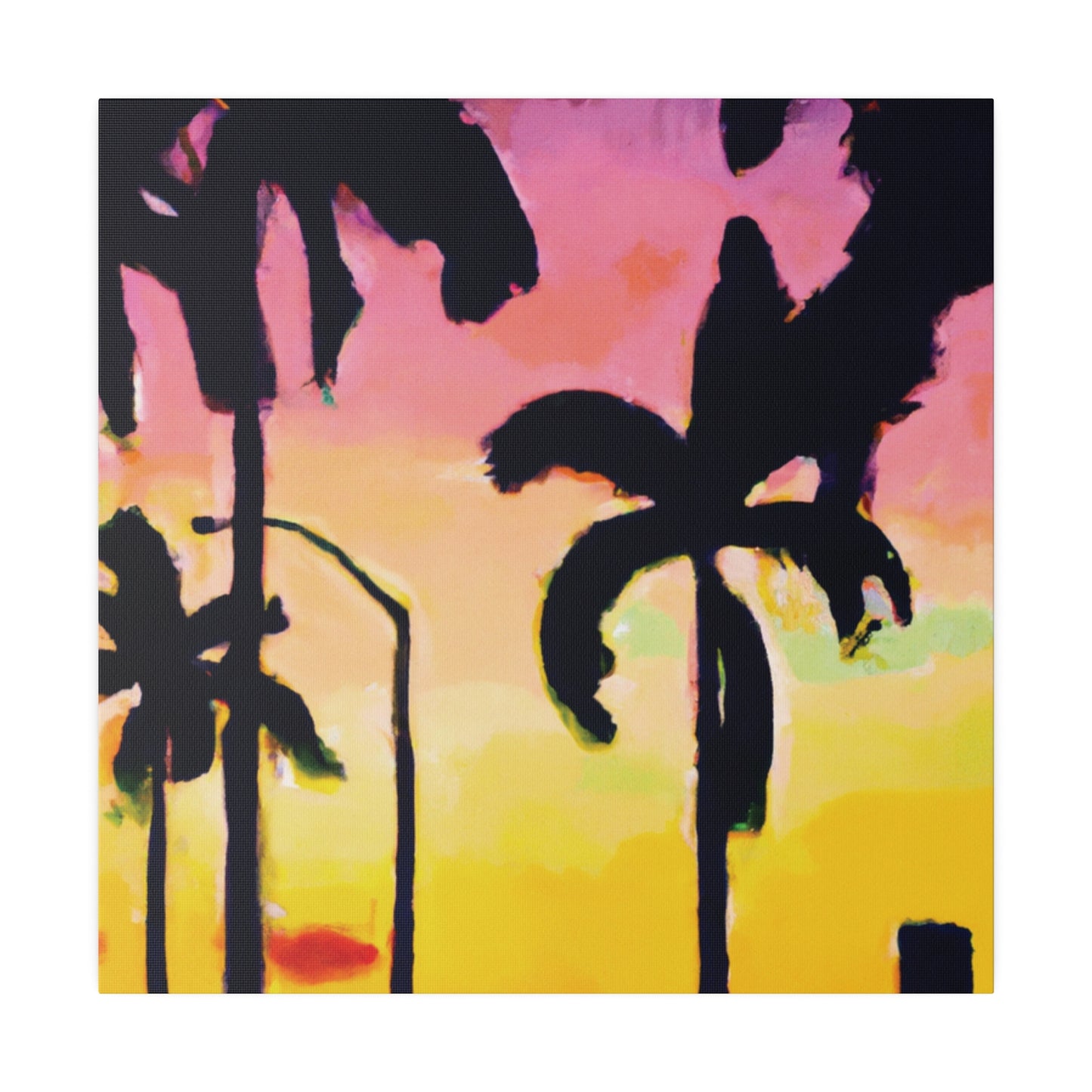 1792J - Miami Beach Sunset Painting Print | Miami | Beach | Sunset | Poster | Home Decor | Wall Art | Canvas