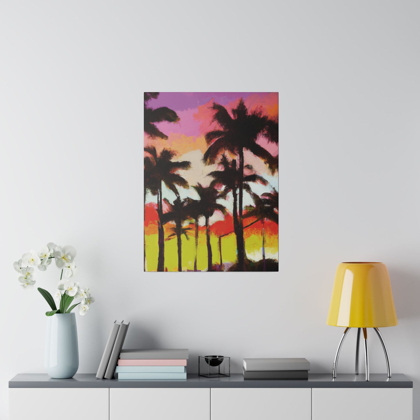 2187U - Miami Beach Sunset Painting Print | Miami | Beach | Sunset | Poster | Home Decor | Wall Art | Canvas