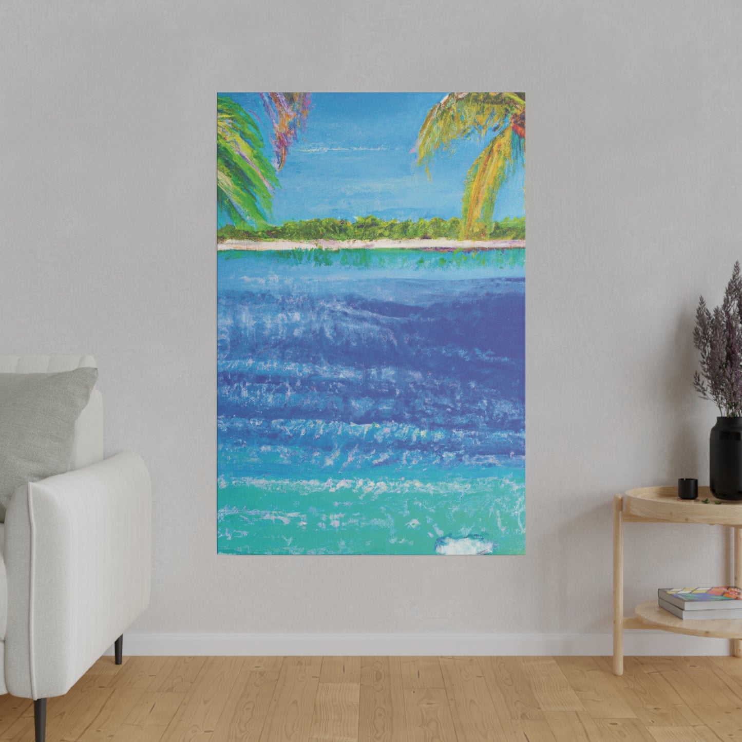 5045T - Bahamas Ocean Painting Print | Bahamas | Ocean | Beach | Poster | Home Decor | Wall Art | Canvas