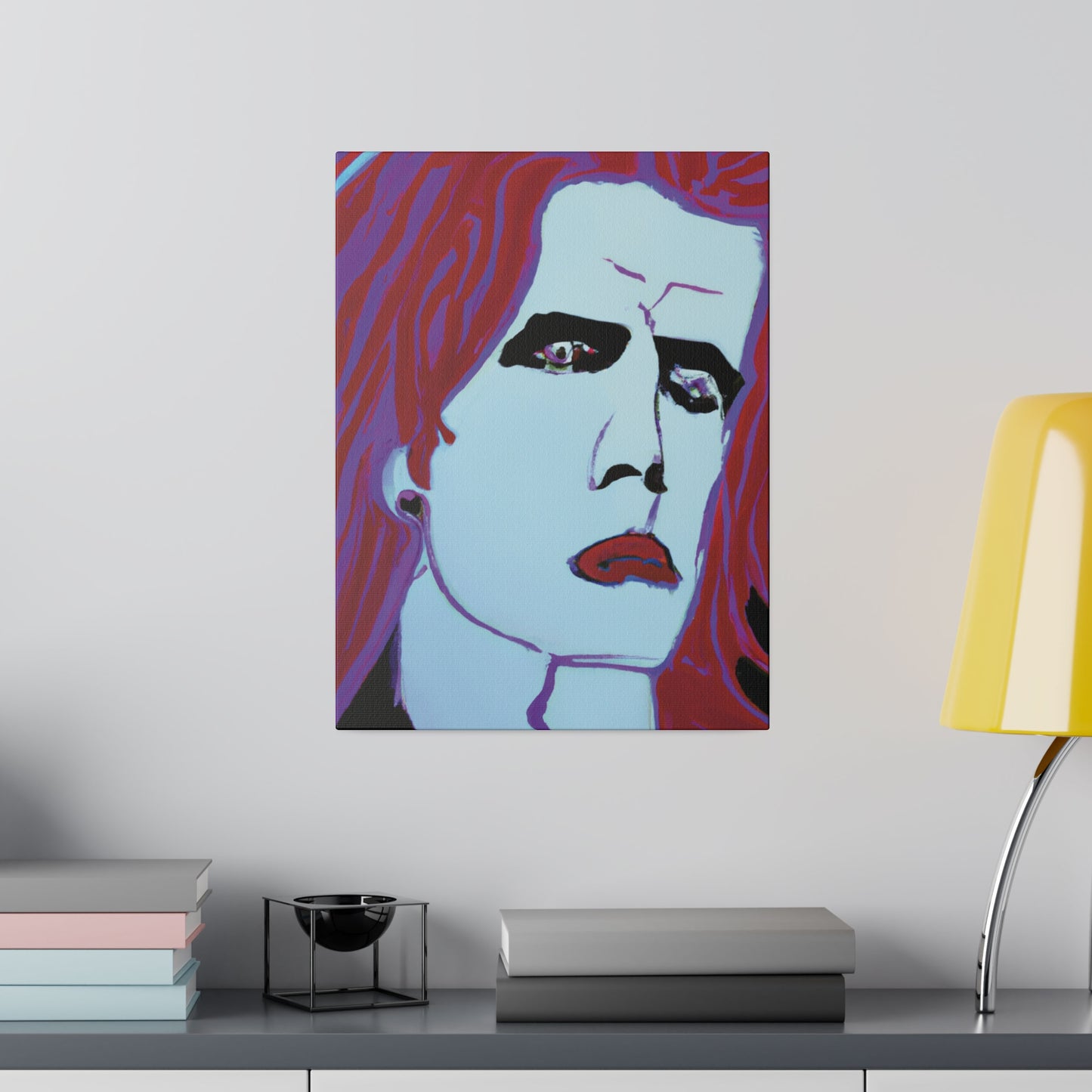 9068G - Rockstar Painting Print | Face | Abstract | Poster | Home Decor | Wall Art | Music Art | Canvas