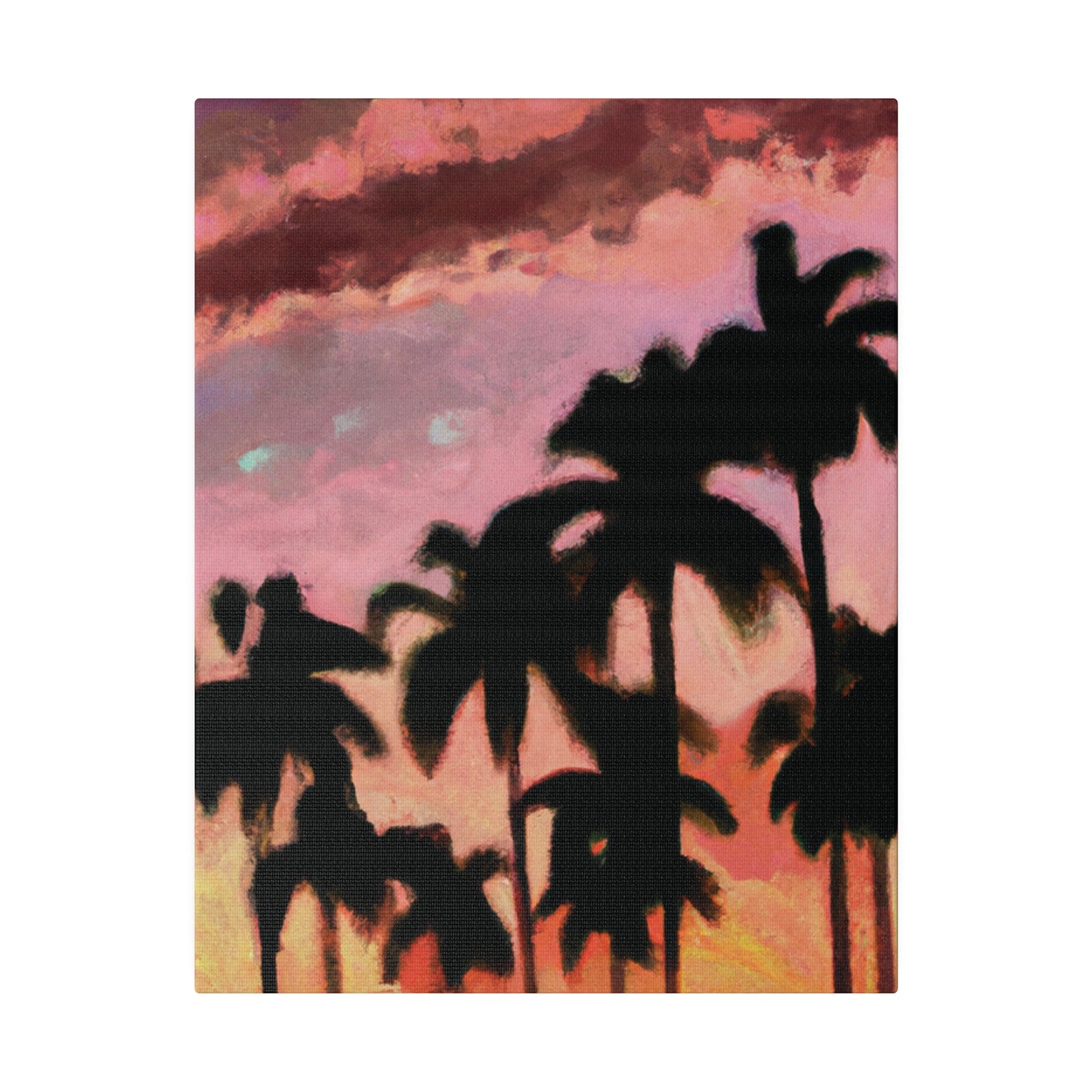 8559Q - Miami Beach Sunset Painting Print | Miami | Beach | Sunset | Poster | Home Decor | Wall Art | Canvas