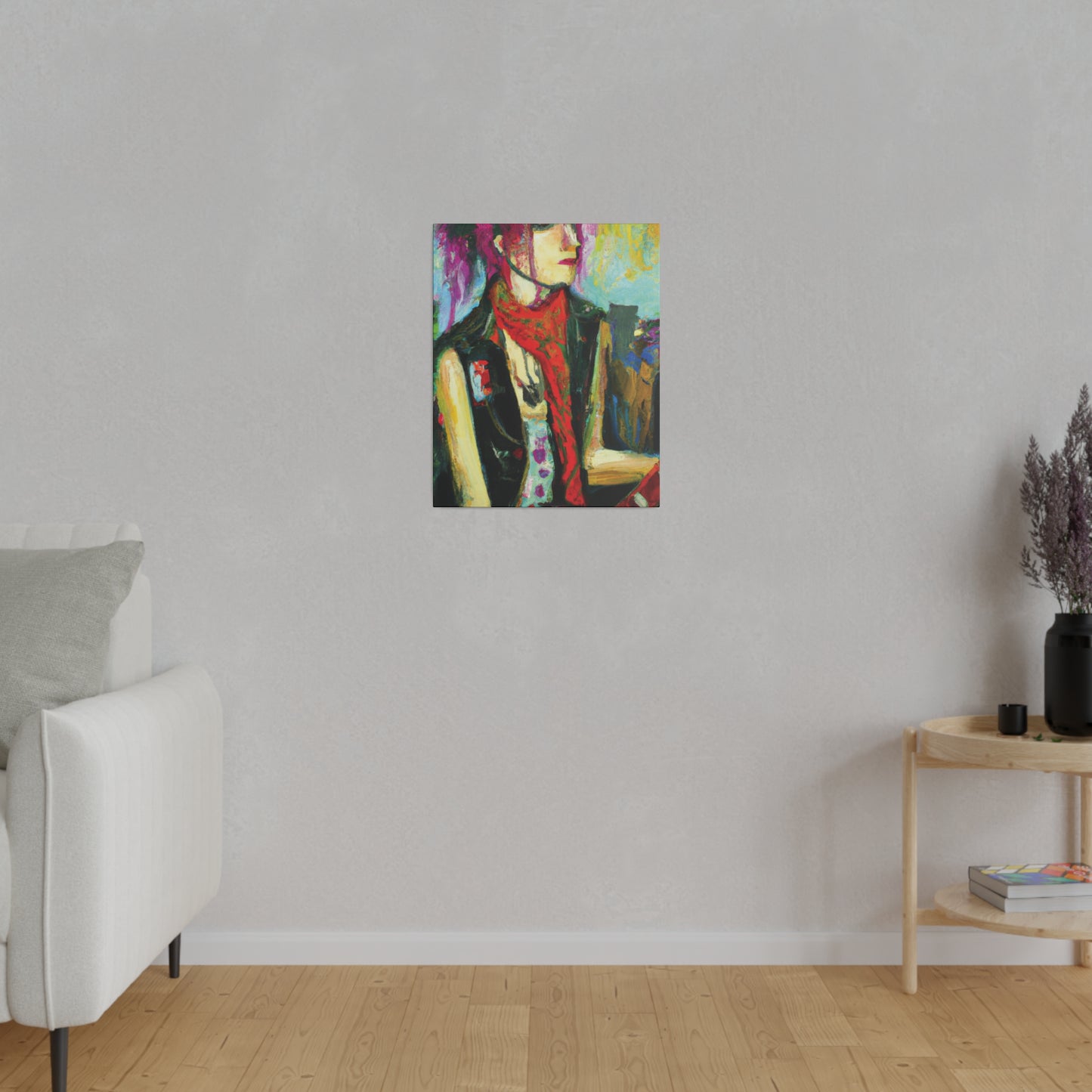 9141P - Rockstar Oil Painting Style Print | Poster | Home Decor | Wall Art | Music Art | Canvas