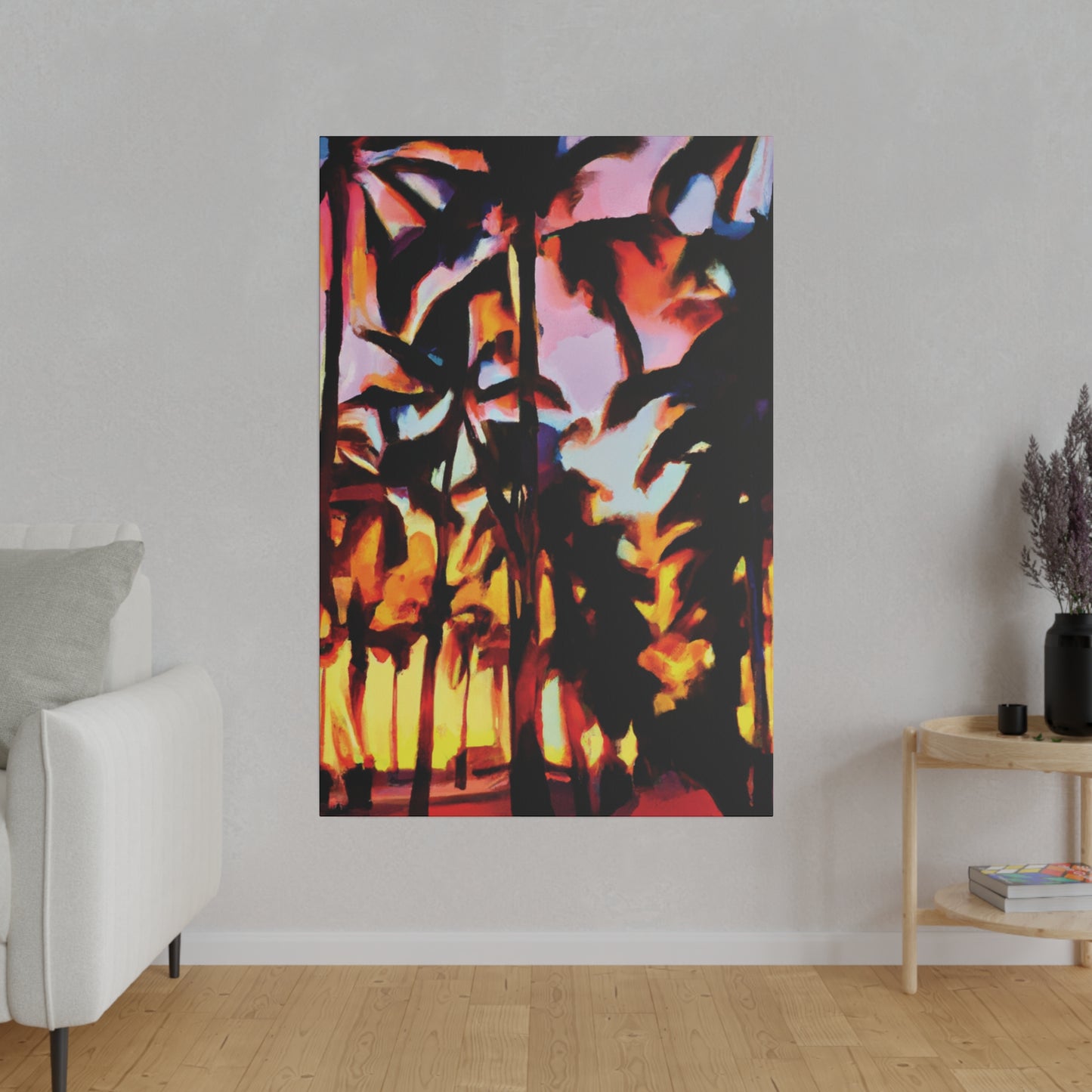 9123T - Miami Beach Sunset Painting Print | Miami | Beach | Sunset | Poster | Home Decor | Wall Art | Canvas