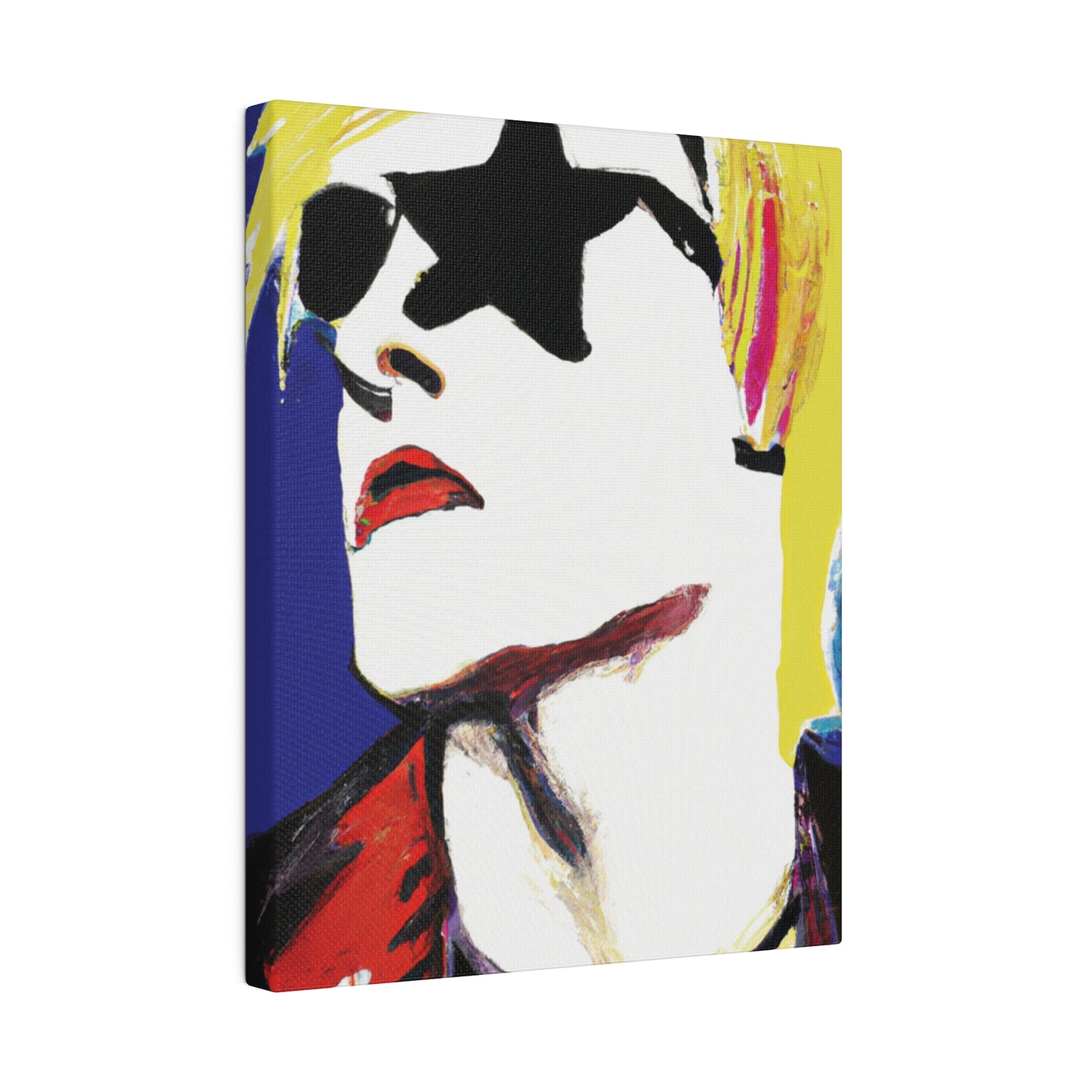 6807A - Rockstar Painting Print | Face | Abstract | Poster | Home Decor | Wall Art | Music Art | Canvas