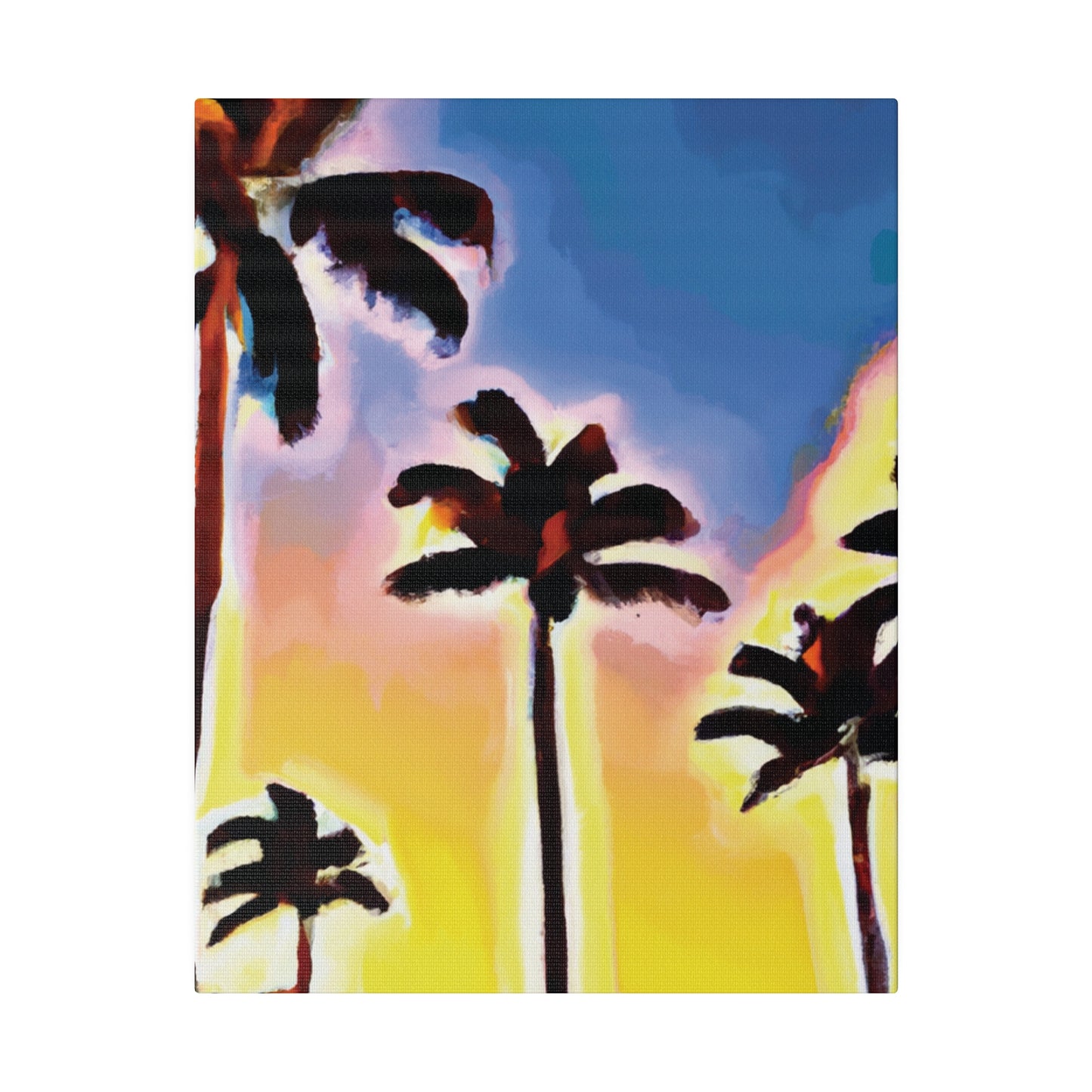 3437Q - Miami Beach Sunset Painting Print | Miami | Beach | Sunset | Poster | Home Decor | Wall Art | Canvas