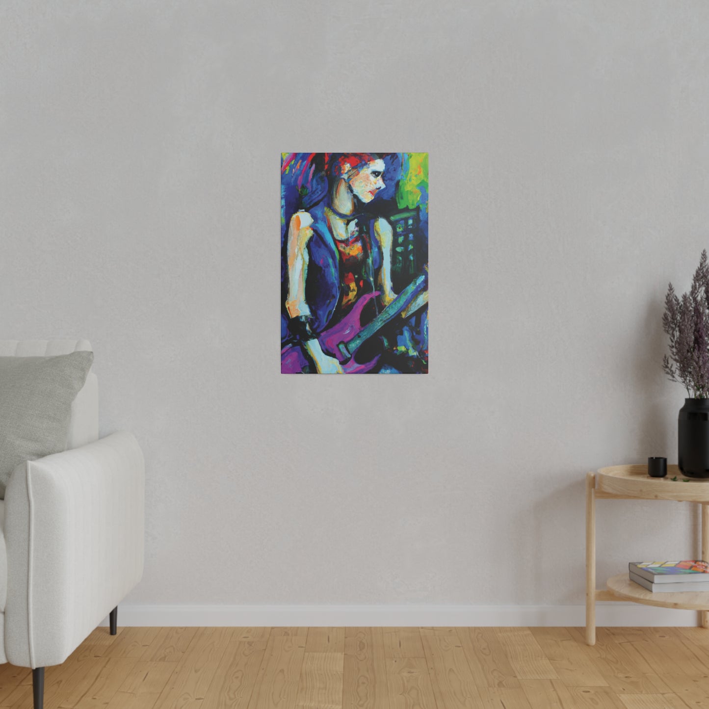 4374G - Rockstar Oil Painting Style Print | Poster | Home Decor | Wall Art | Music Art | Canvas