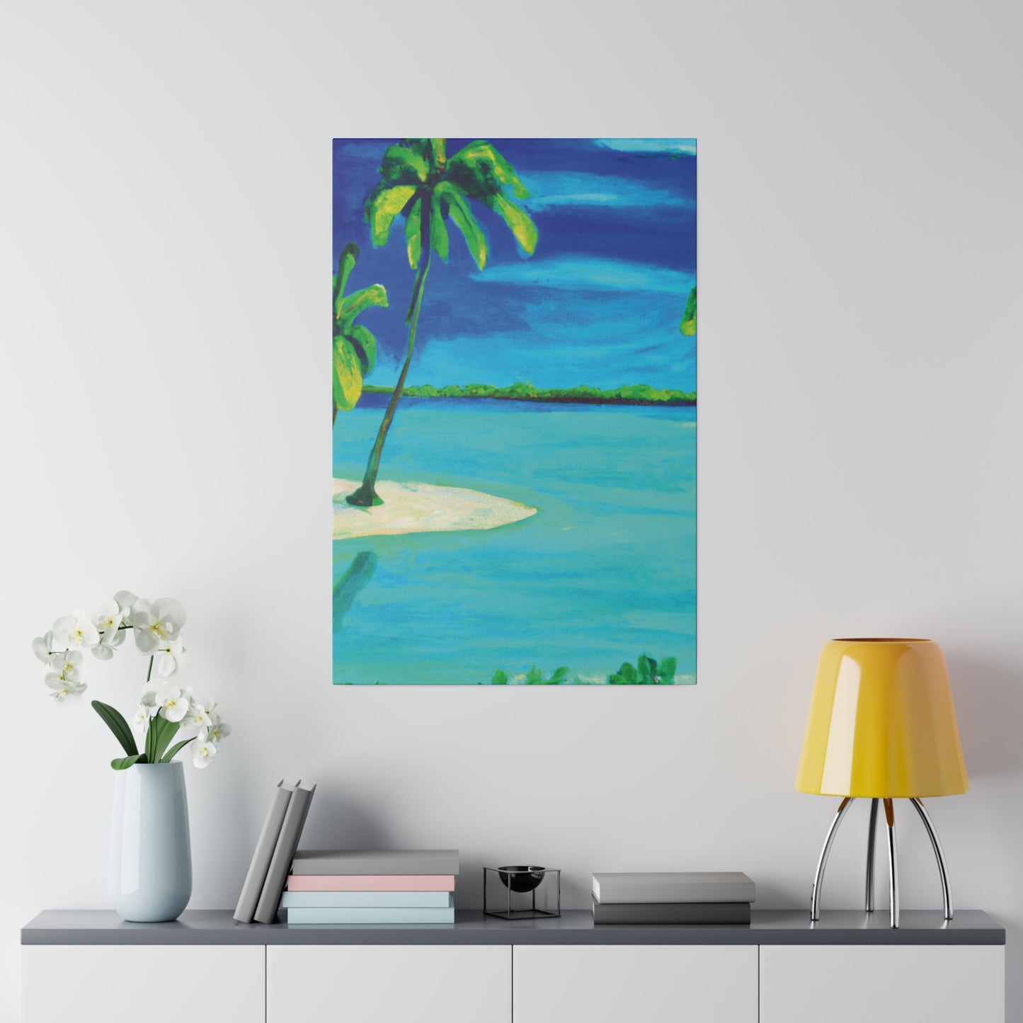 7352P - Bahamas Ocean Painting Print | Bahamas | Ocean | Beach | Poster | Home Decor | Wall Art | Canvas