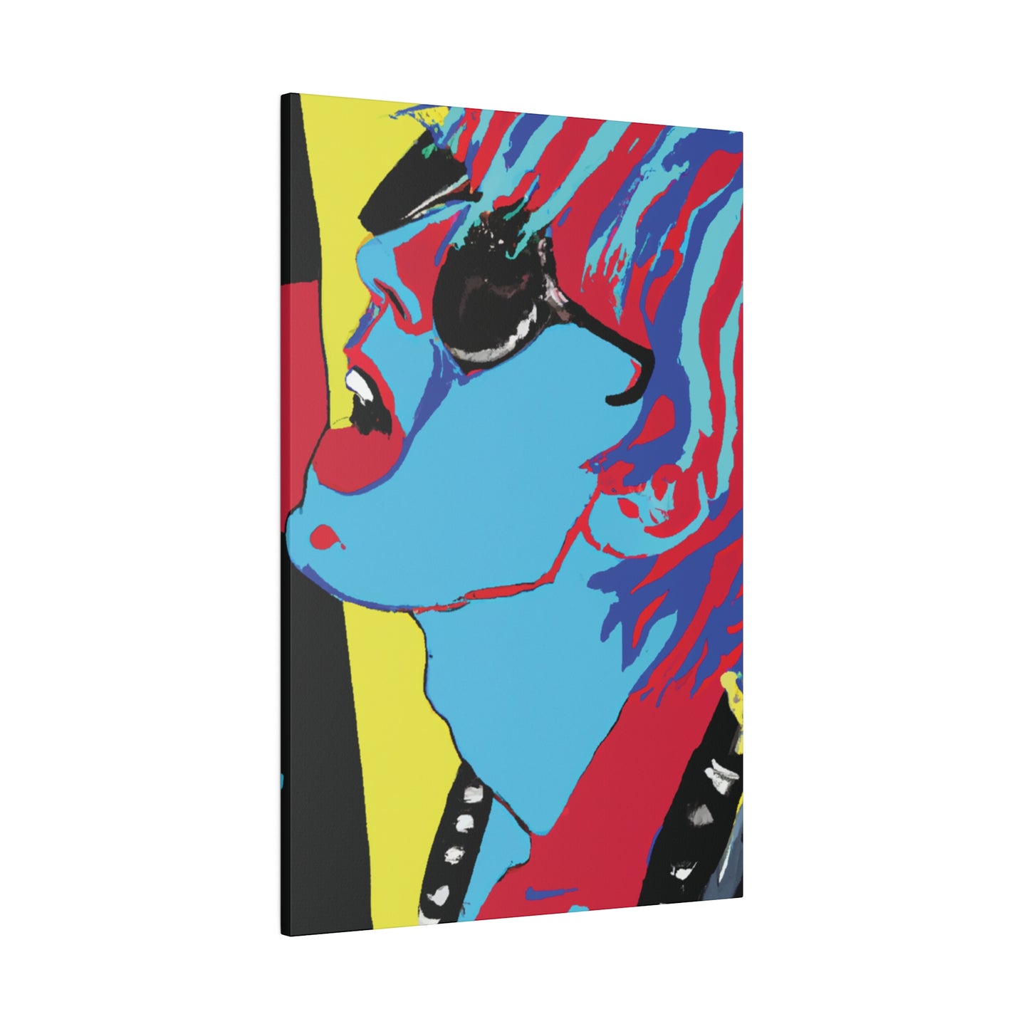 4238T - Rockstar Painting Print | Face | Abstract | Poster | Home Decor | Wall Art | Music Art | Canvas