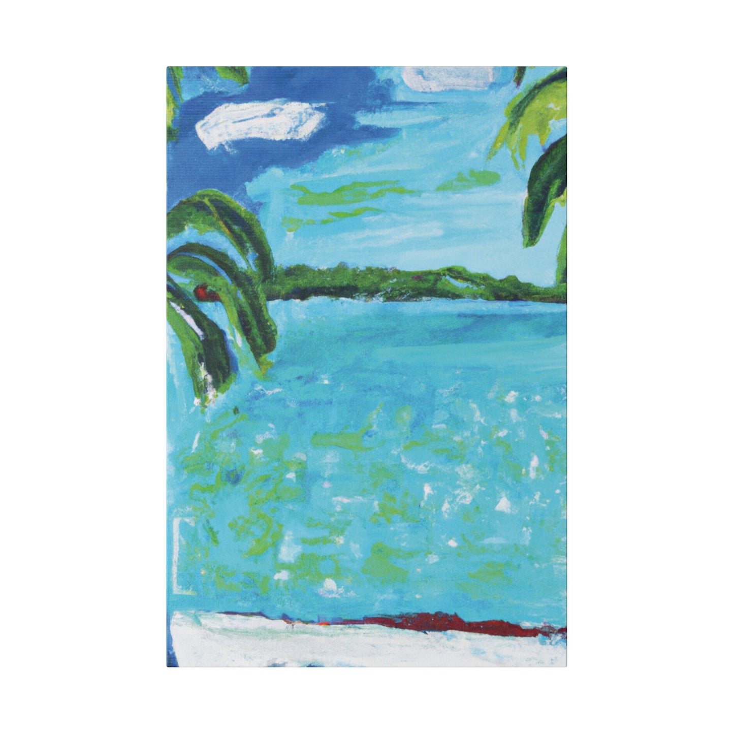 2143W - Bahamas Ocean Painting Print | Bahamas | Ocean | Beach | Poster | Home Decor | Wall Art | Canvas