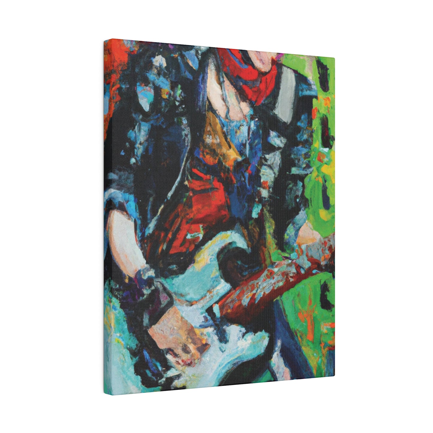 4485G - Rockstar Oil Painting Style Print | Poster | Home Decor | Wall Art | Music Art | Canvas