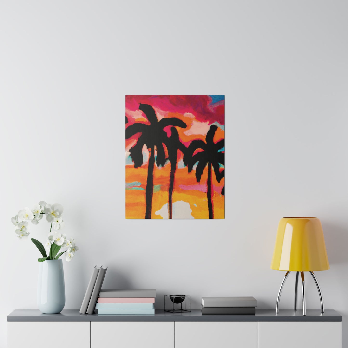 4763O - Miami Beach Sunset Painting Print | Miami | Beach | Sunset | Poster | Home Decor | Wall Art | Canvas