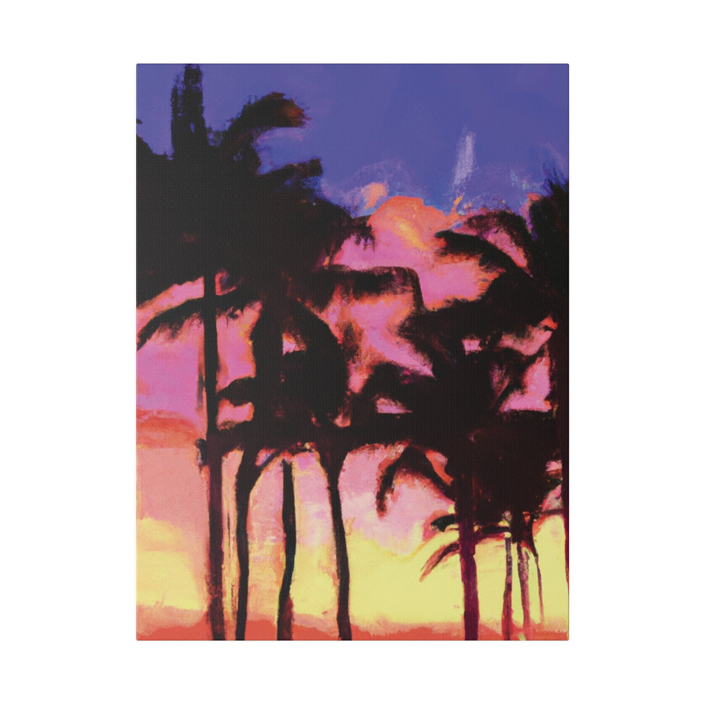 9365H - Miami Beach Sunset Painting Print | Miami | Beach | Sunset | Poster | Home Decor | Wall Art | Canvas