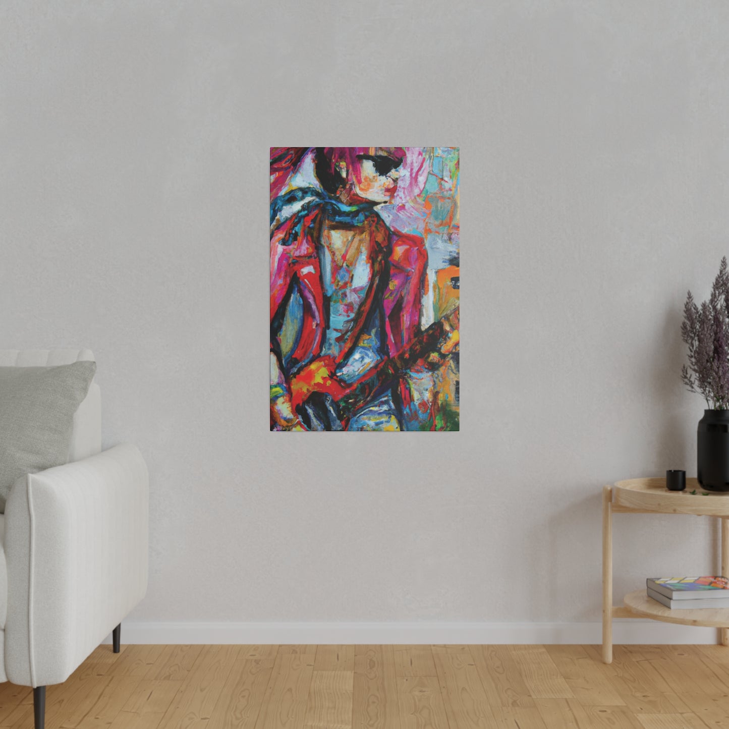 5694F - Rockstar Oil Painting Style Print | Poster | Home Decor | Wall Art | Music Art | Canvas