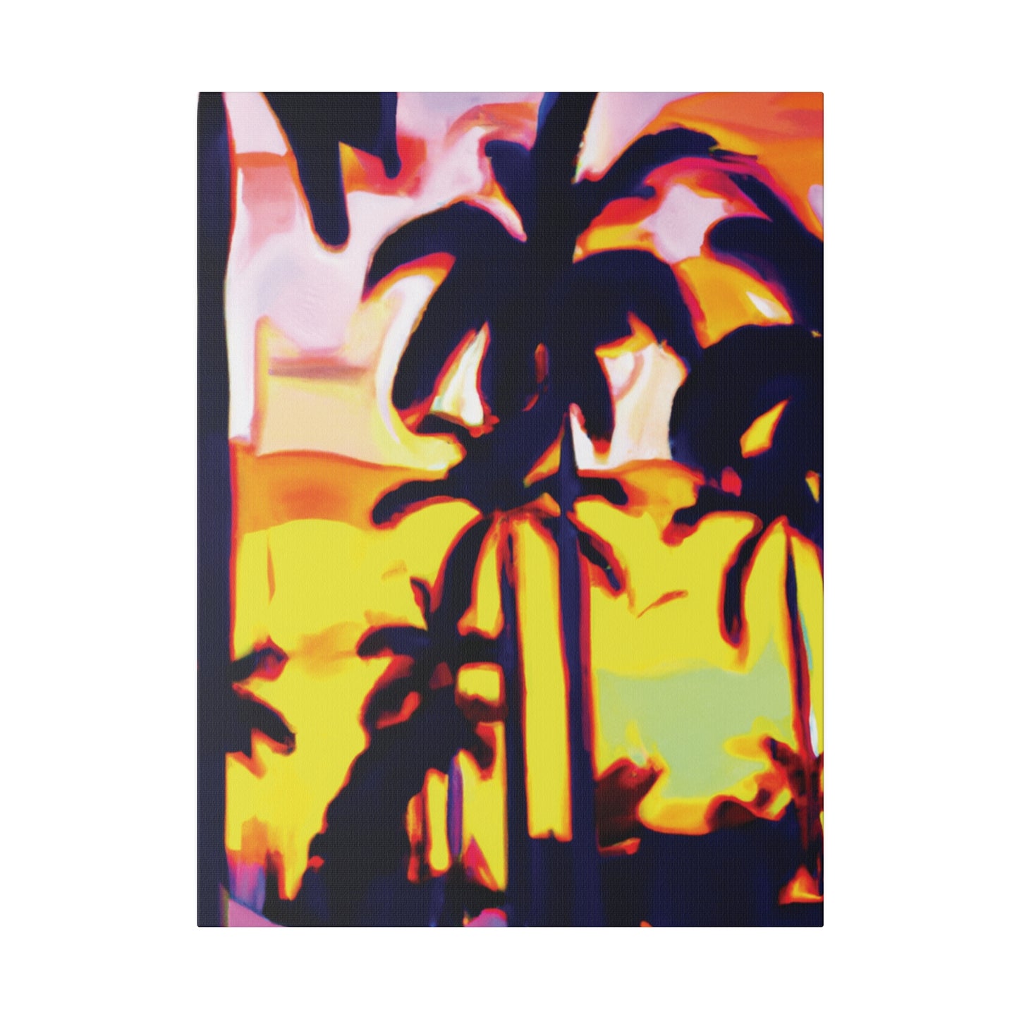 8254X - Miami Beach Sunset Painting Print | Miami | Beach | Sunset | Poster | Home Decor | Wall Art | Canvas