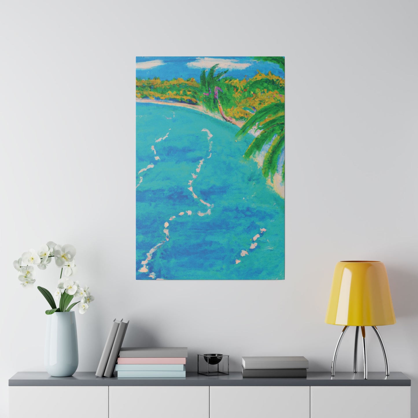 6605P - Bahamas Ocean Painting Print | Bahamas | Ocean | Beach | Poster | Home Decor | Wall Art | Canvas