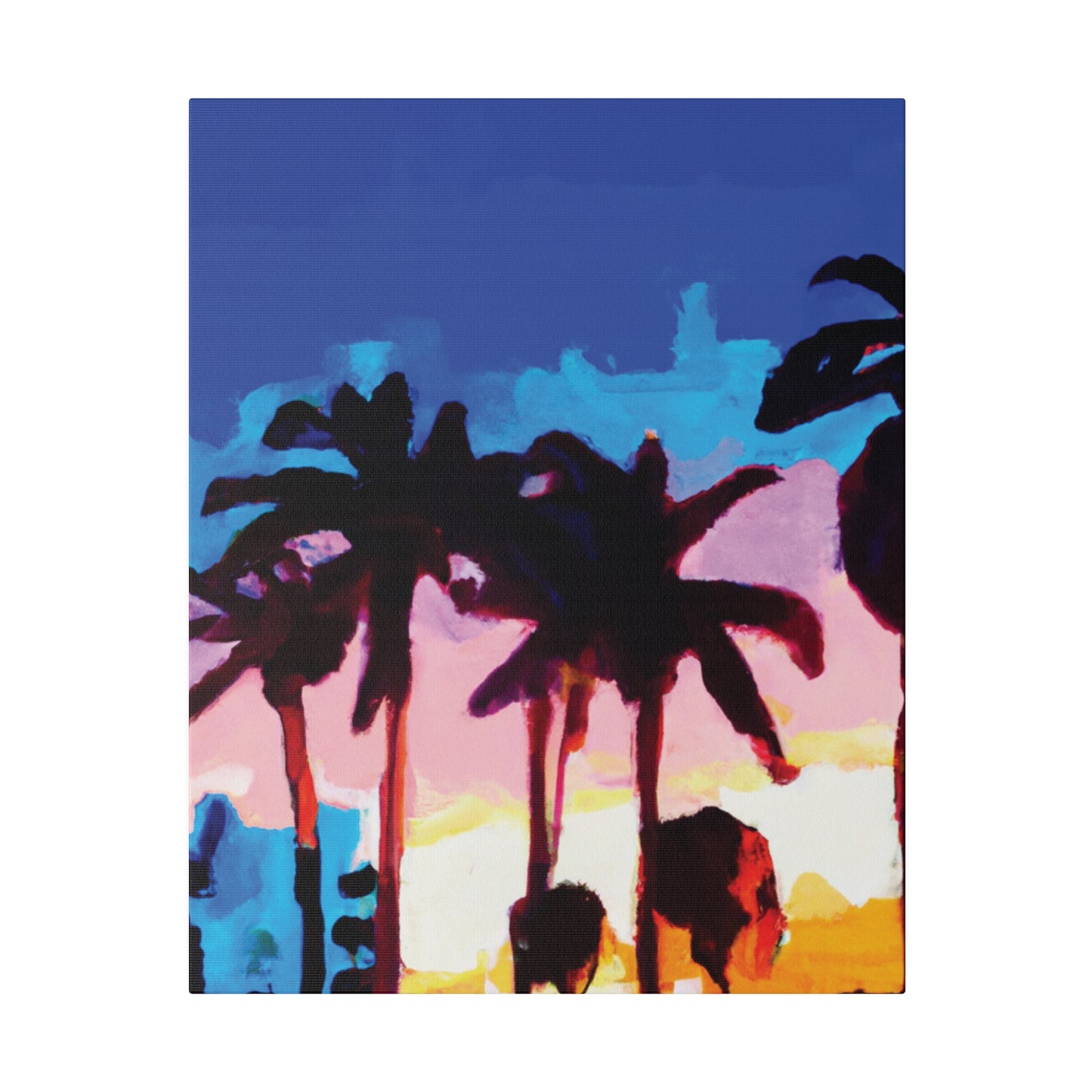 9453C - Miami Beach Sunset Painting Print | Miami | Beach | Sunset | Poster | Home Decor | Wall Art | Canvas