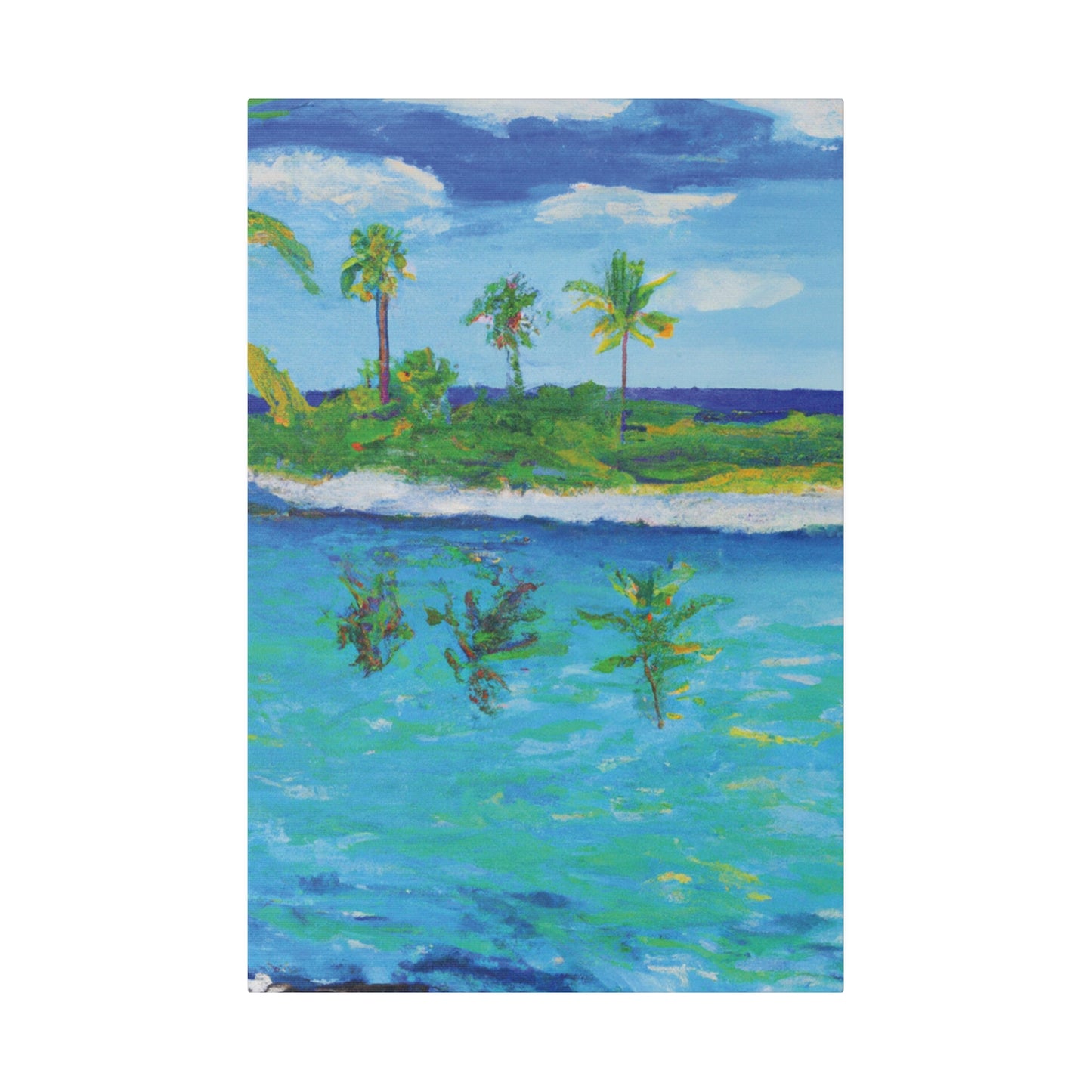 7382P - Bahamas Ocean Painting Print | Bahamas | Ocean | Beach | Poster | Home Decor | Wall Art | Canvas