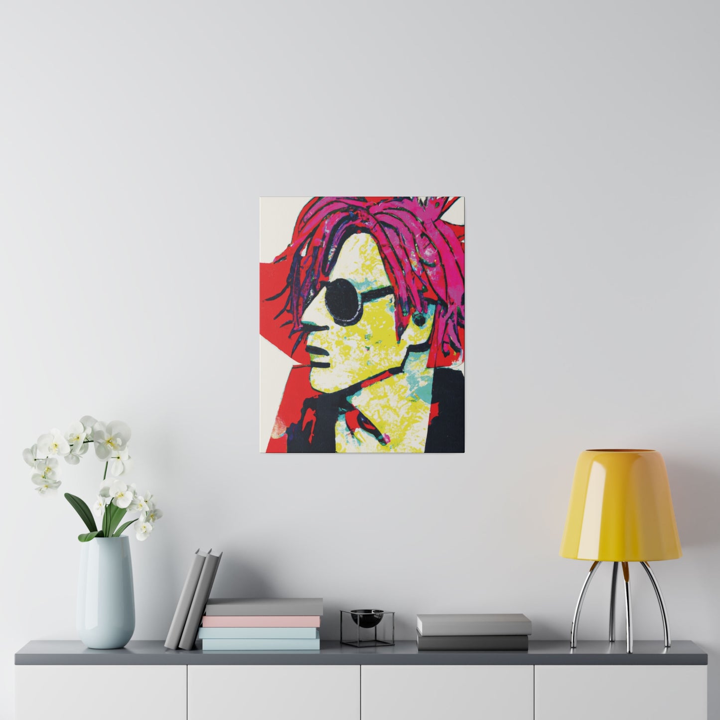 3019T - Rockstar Painting Print | Face | Abstract | Poster | Home Decor | Wall Art | Music Art | Canvas