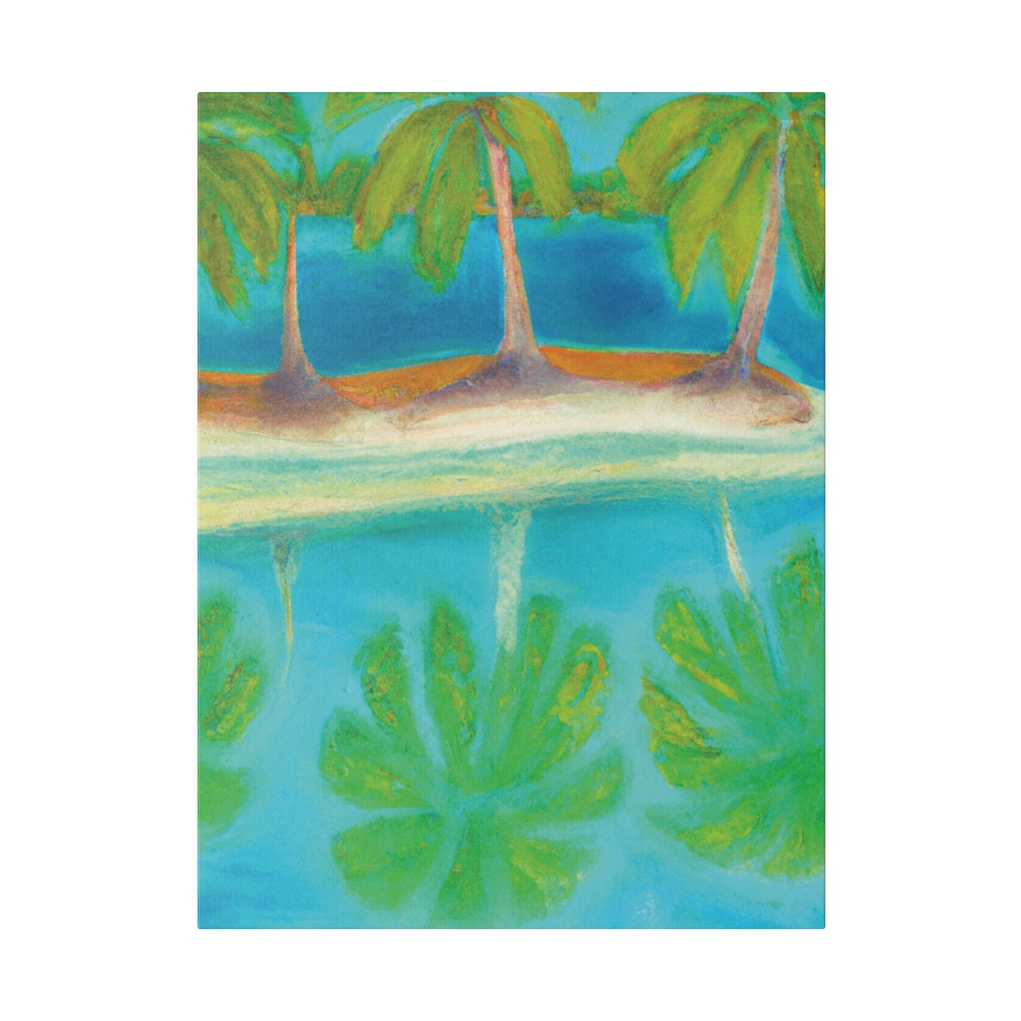 3294K - Bahamas Ocean Painting Print | Bahamas | Ocean | Beach | Poster | Home Decor | Wall Art | Canvas