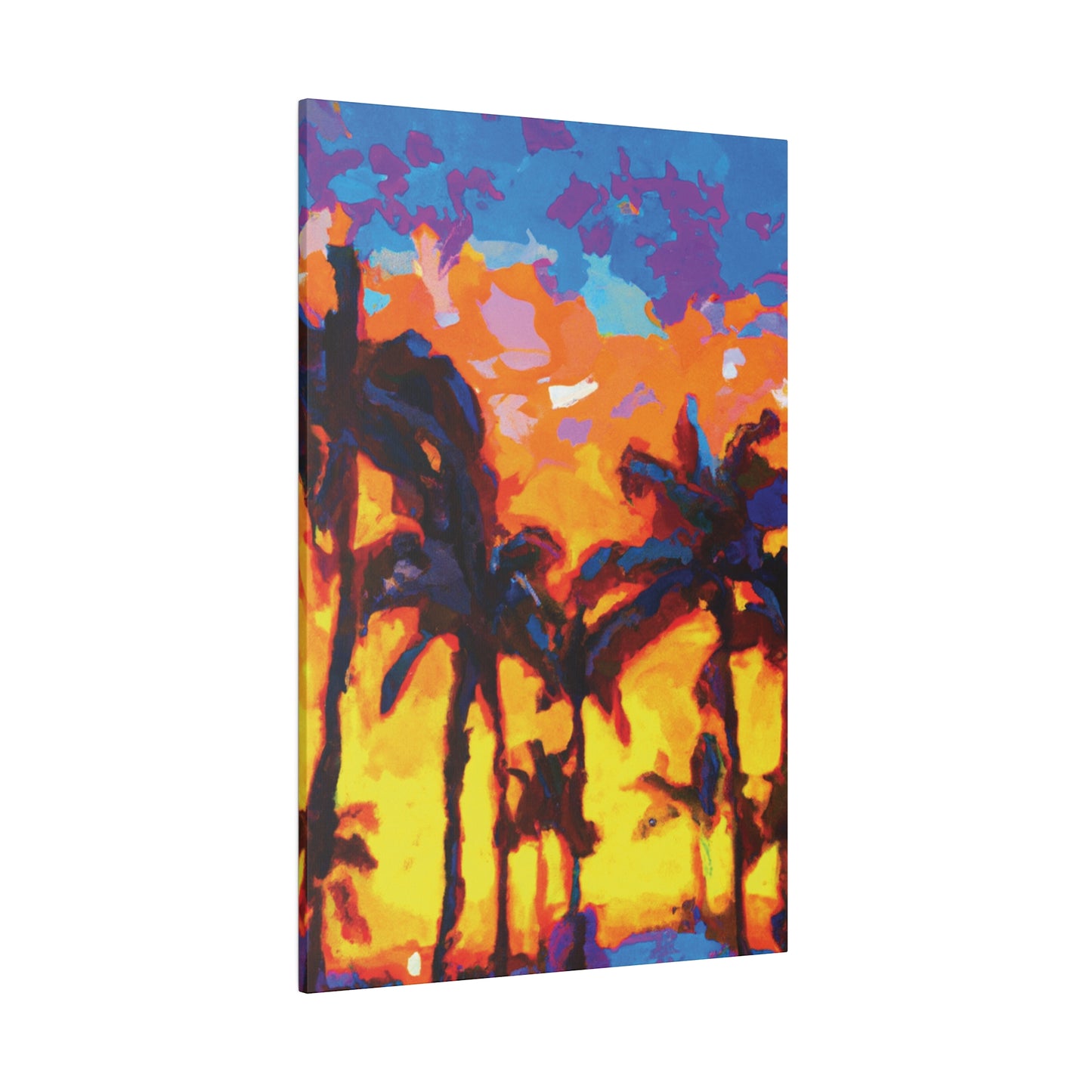 5533Y - Miami Beach Sunset Painting Print | Miami | Beach | Sunset | Poster | Home Decor | Wall Art | Canvas