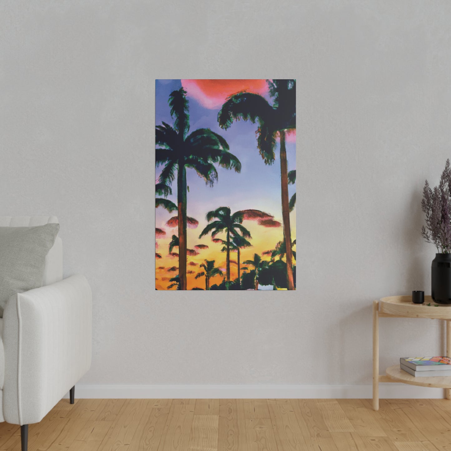 5202J - Miami Beach Sunset Painting Print | Miami | Beach | Sunset | Poster | Home Decor | Wall Art | Canvas